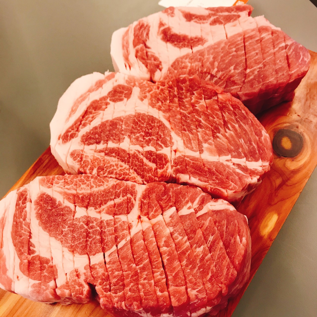 Kimjin Moksam family-run grill with pork neck and belly in Seochon