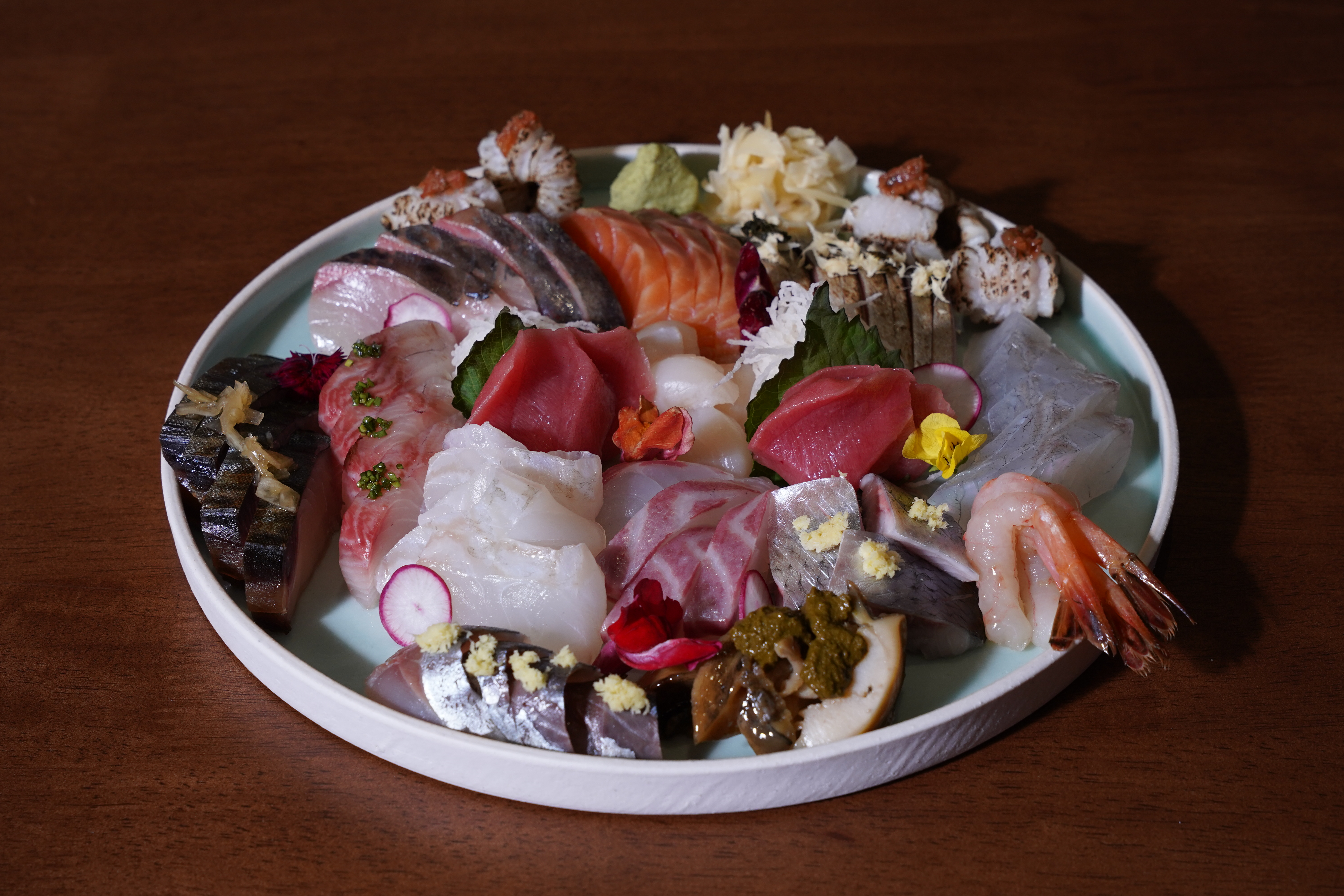 zanguang dry-aged fish sliced at izakaya counter