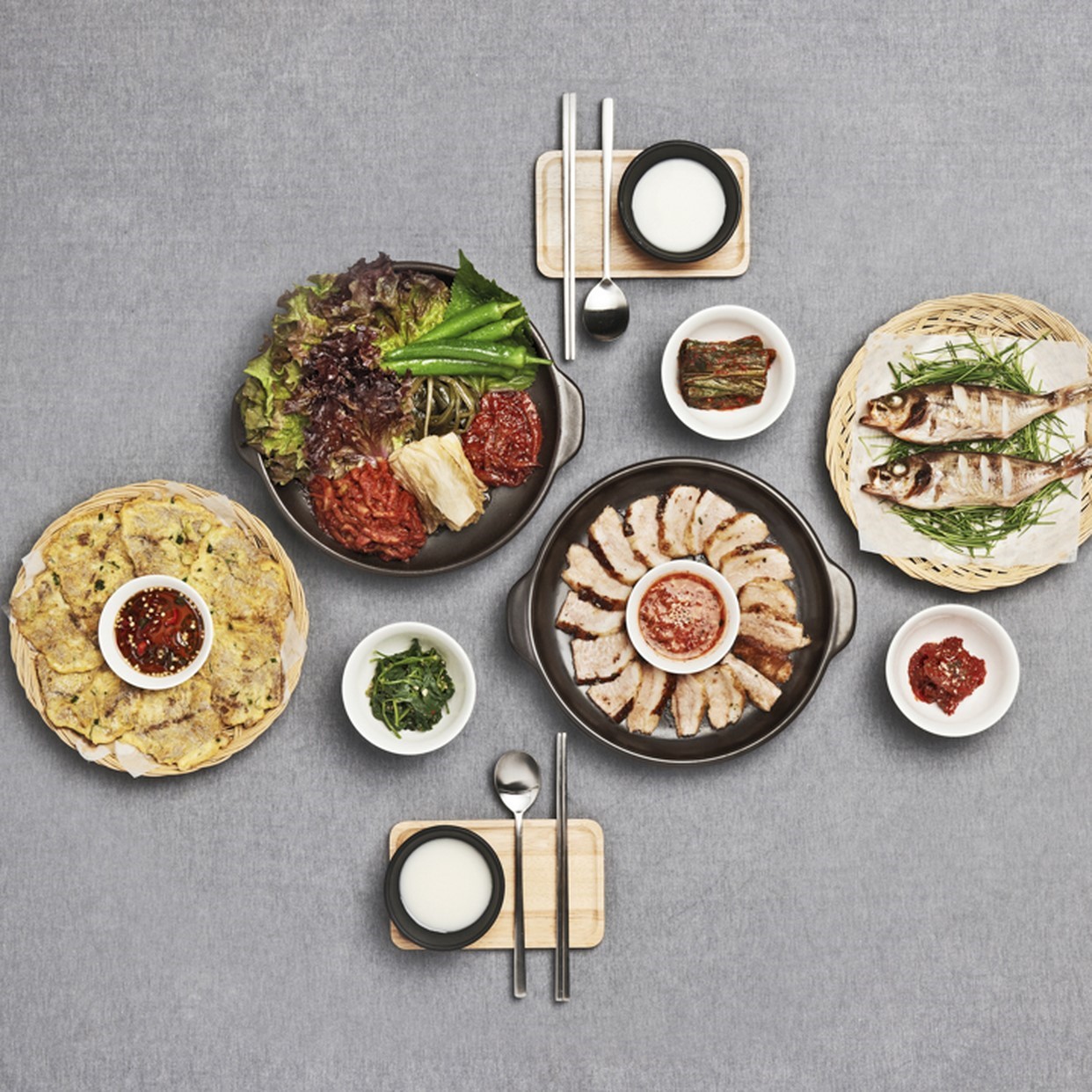 Jangseoneunnal 在驛三的季節市場餐桌