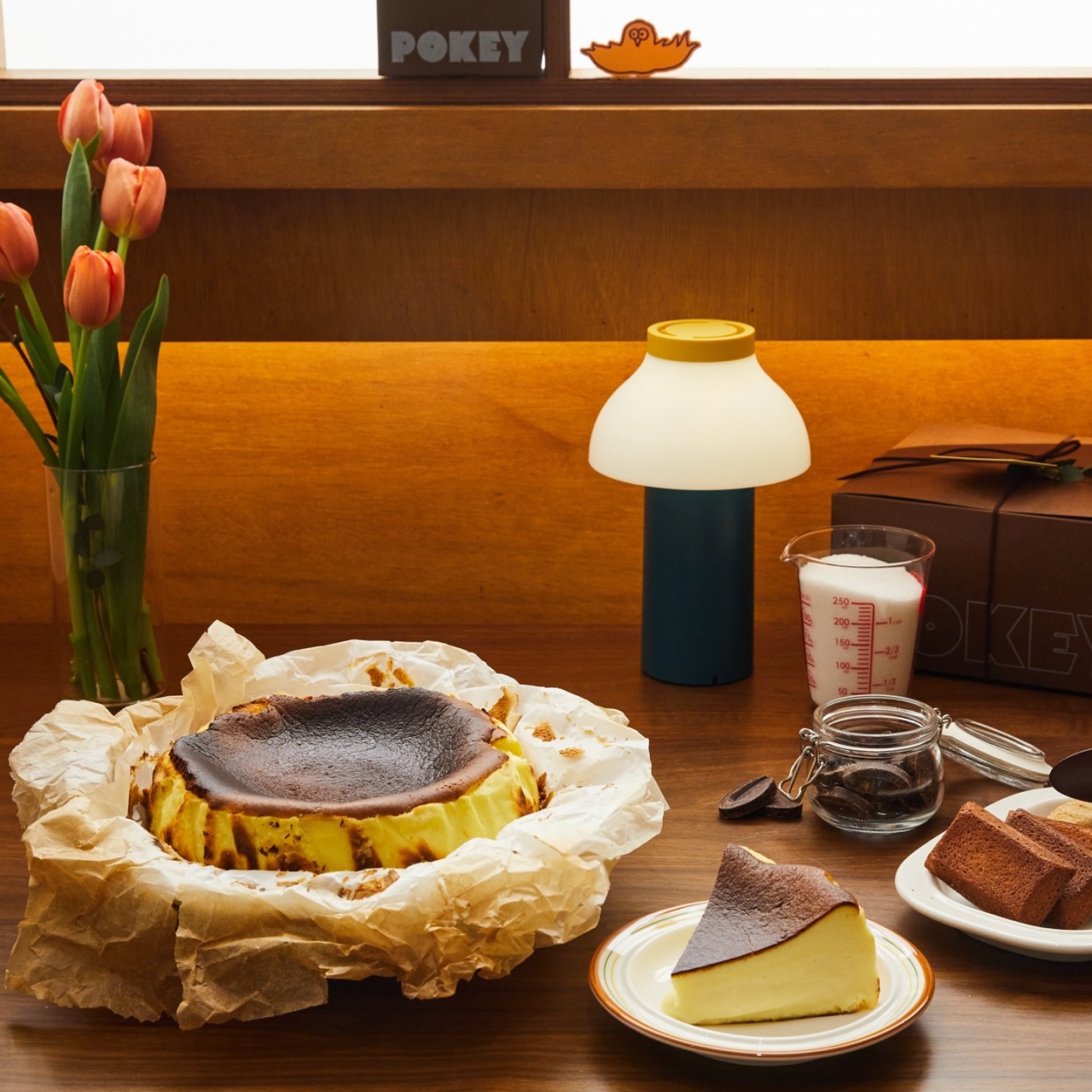 Tkii Dosan’s signature cheesecake slice