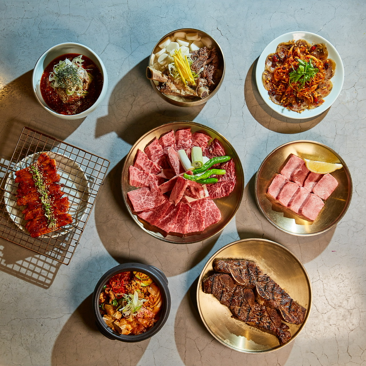 韓屋炭火燒牛肉，位於景福宮附近的國賓館