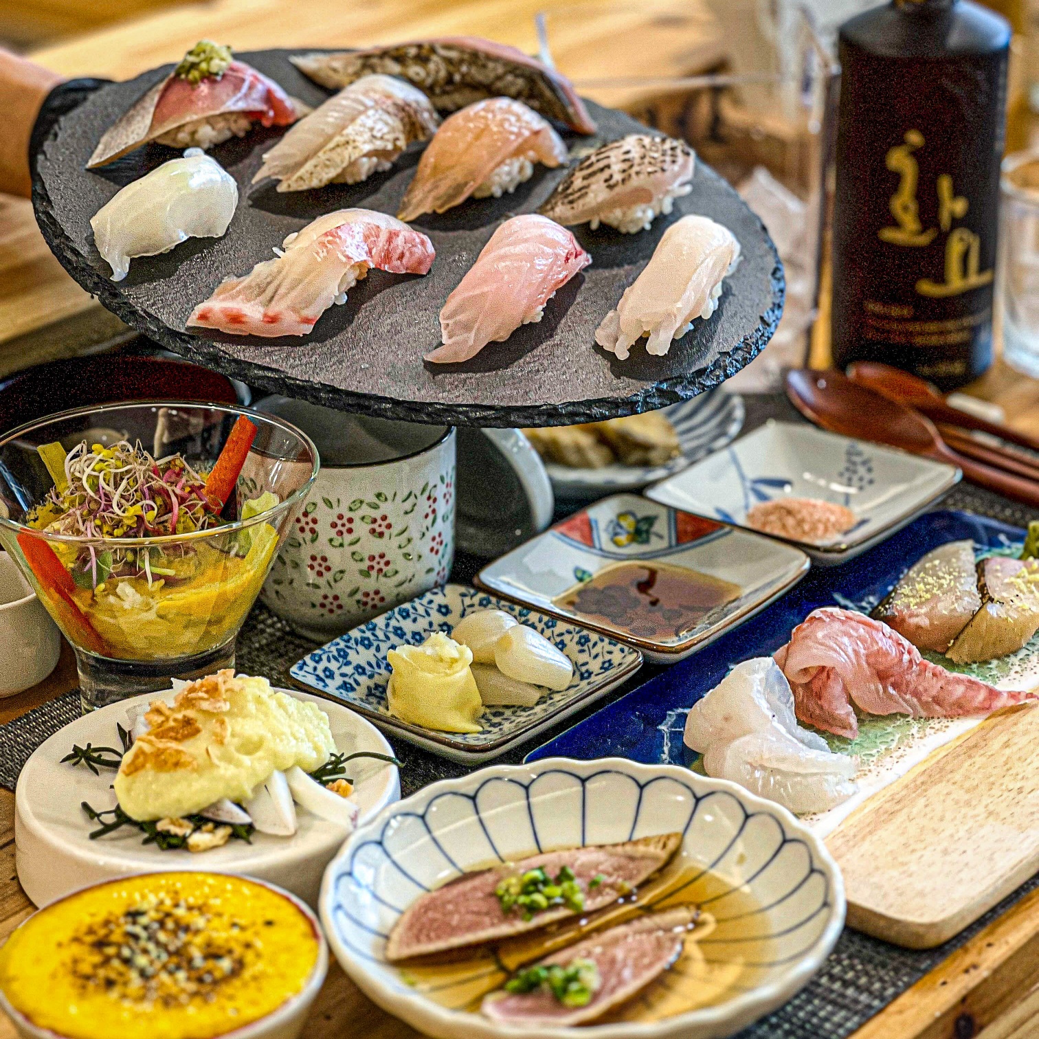 Oma Jeju seasonal sushi selection