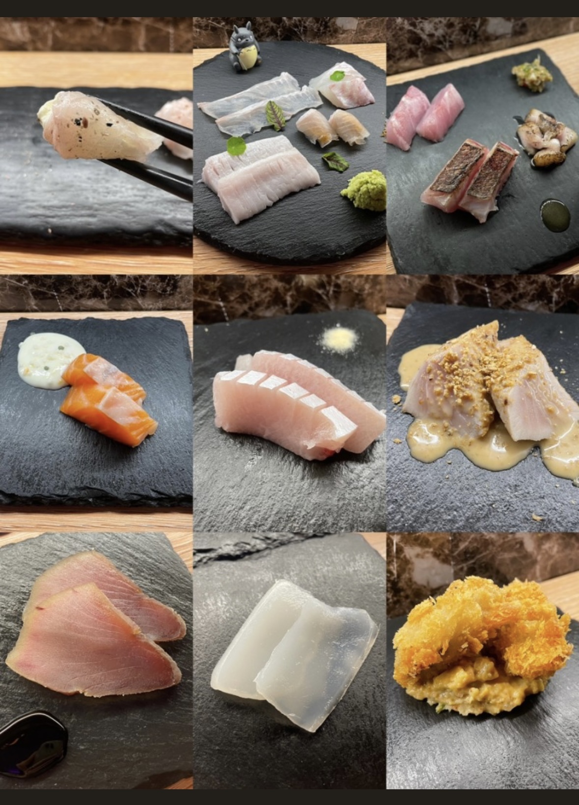 Musa Omakase matured sashimi and sake pairing