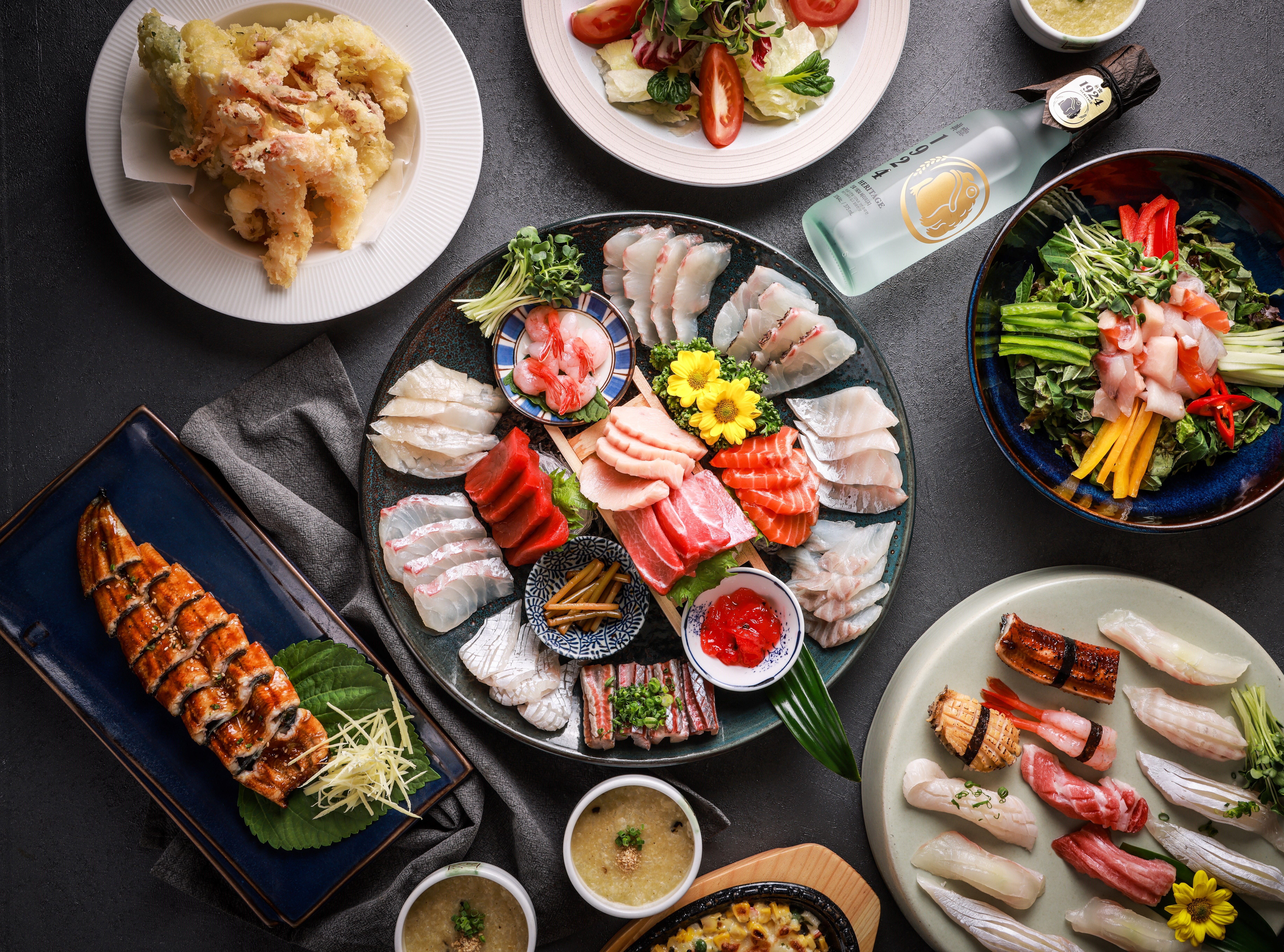 ノリャンジン魚市場の晋州食堂、都市の眺望が見えるフライハウス