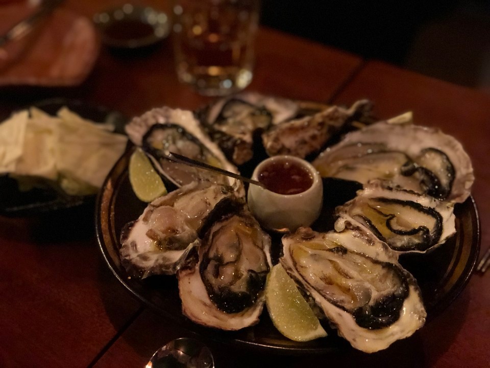 Old Town World Mark aged sashimi platter with sake