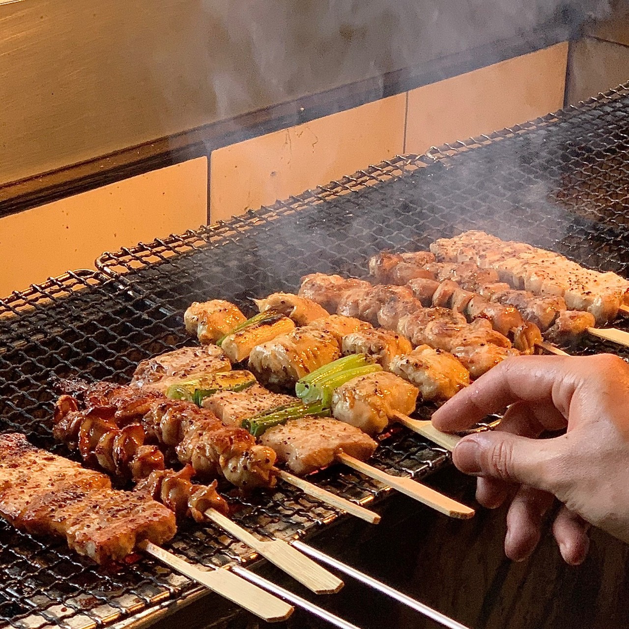 Ma Yo Nnaise charcoal skewers and highball in Dongseongro Daegu