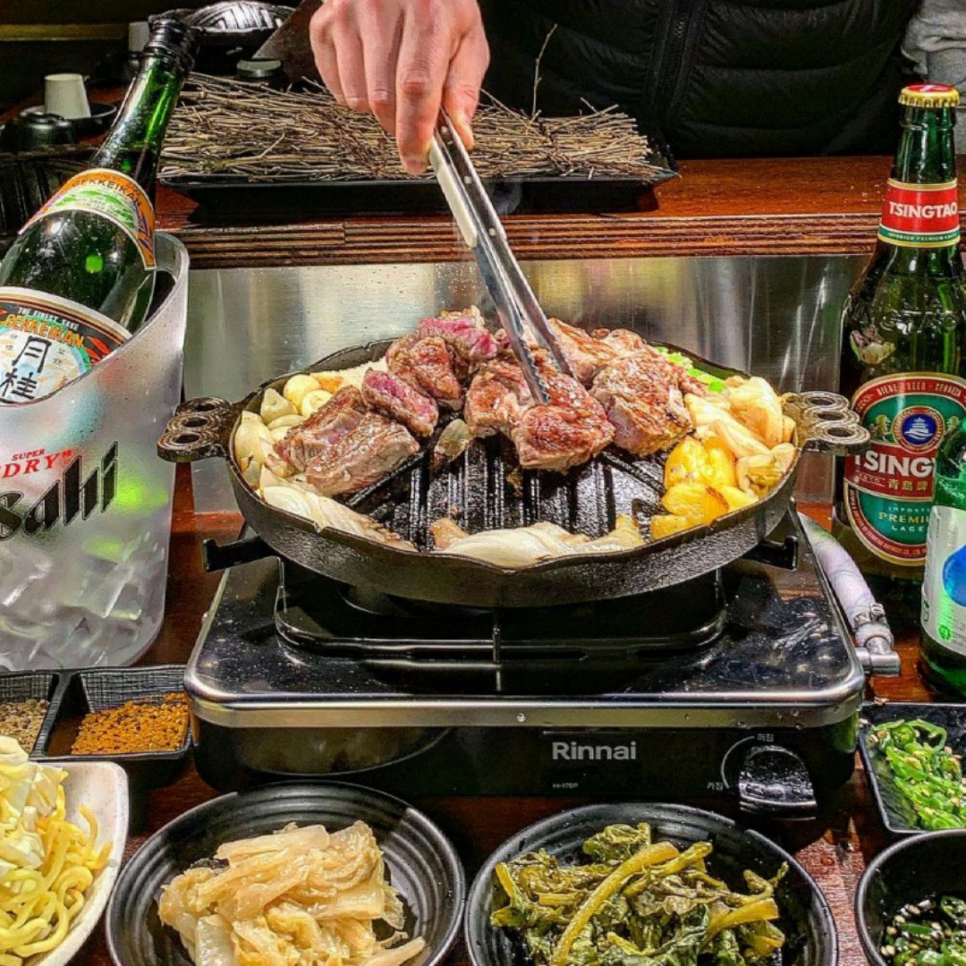 津金南浦北海道風烤羊肉擺盤