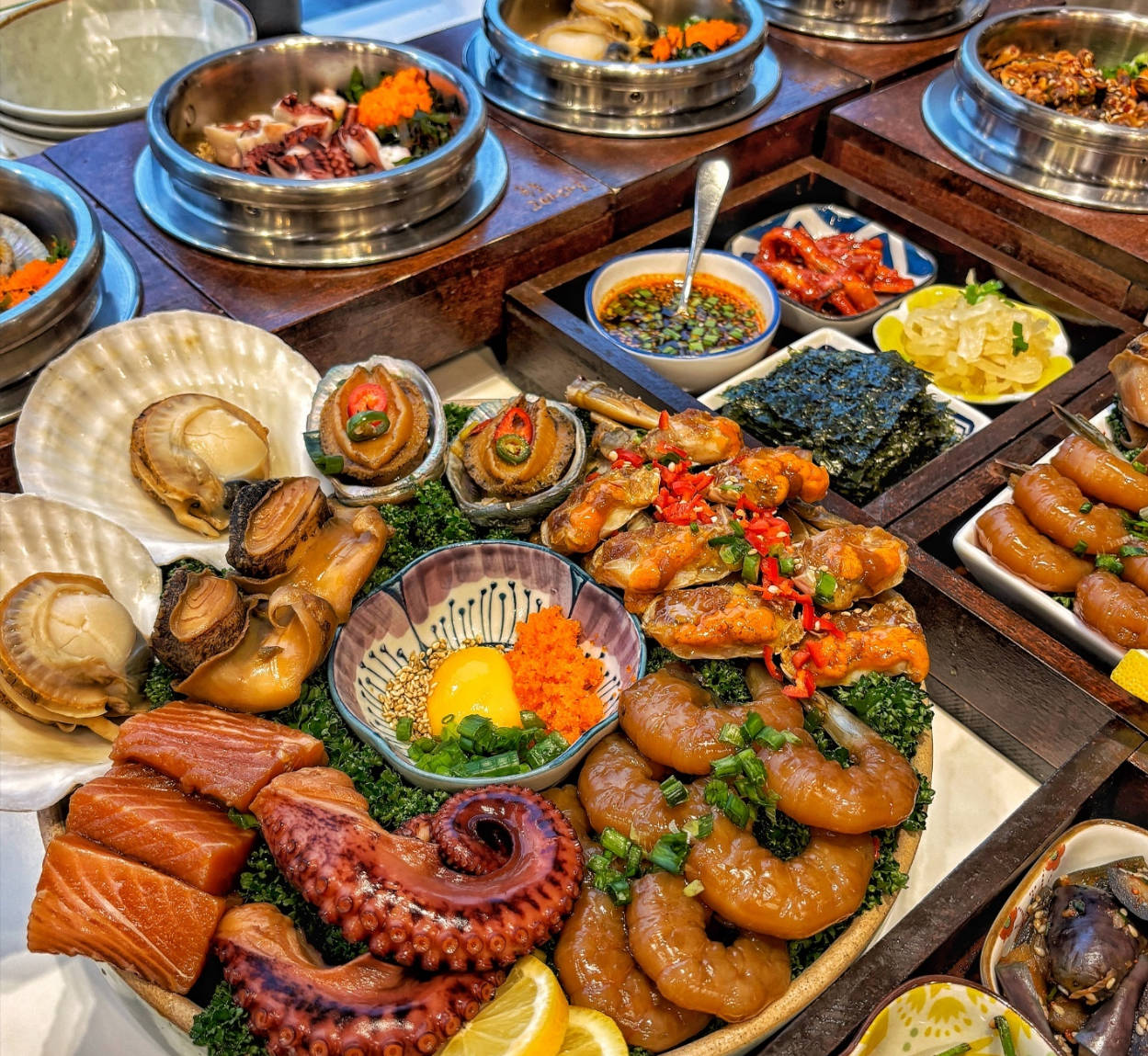 束草 Badaro 海鮮鍋飯與醬料