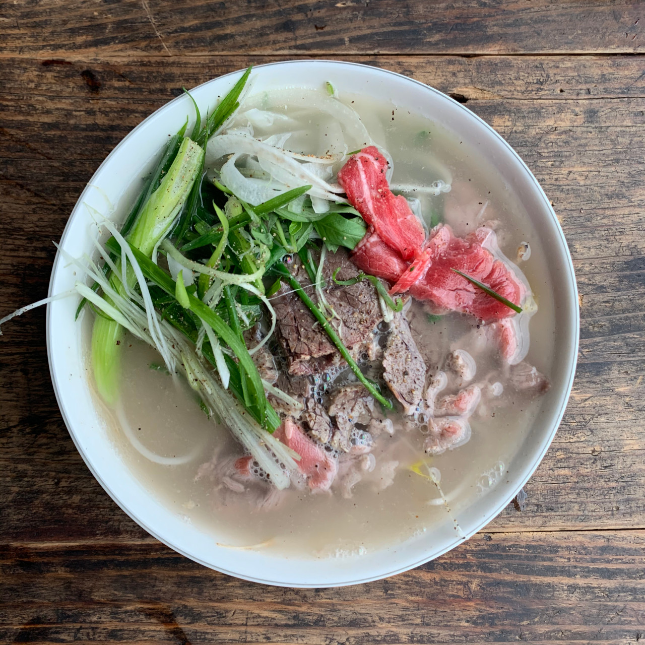 Hieutu Yongsan steamy pho and fresh herbs