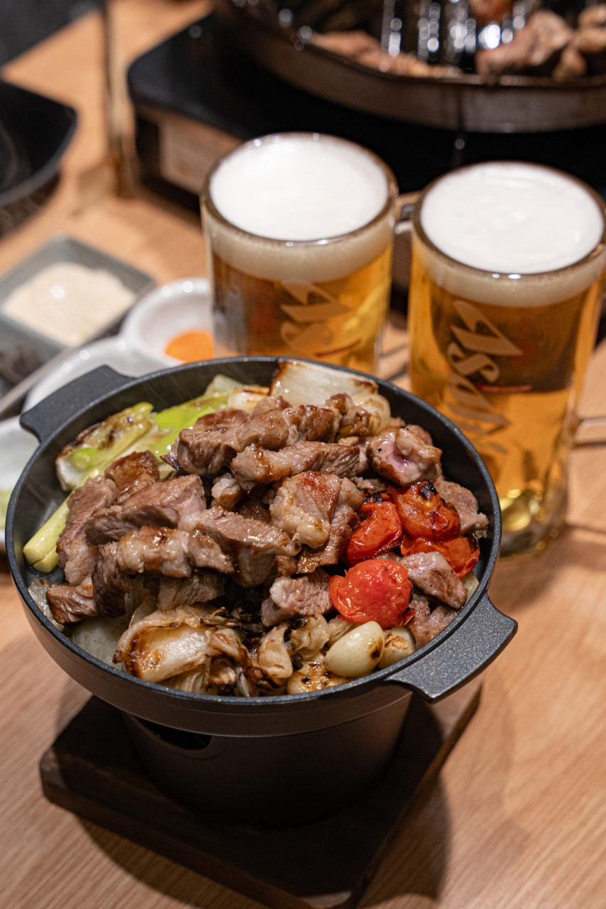 Hokkaido-style lamb grilled at Kitsu Jeonpo