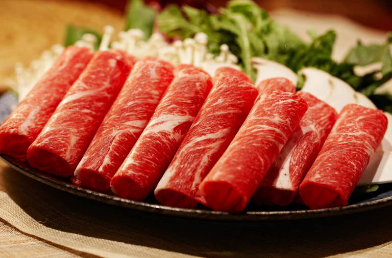 Neulbom Wellbom Bundang bibim naengmyeon after hanwoo ribs with river view