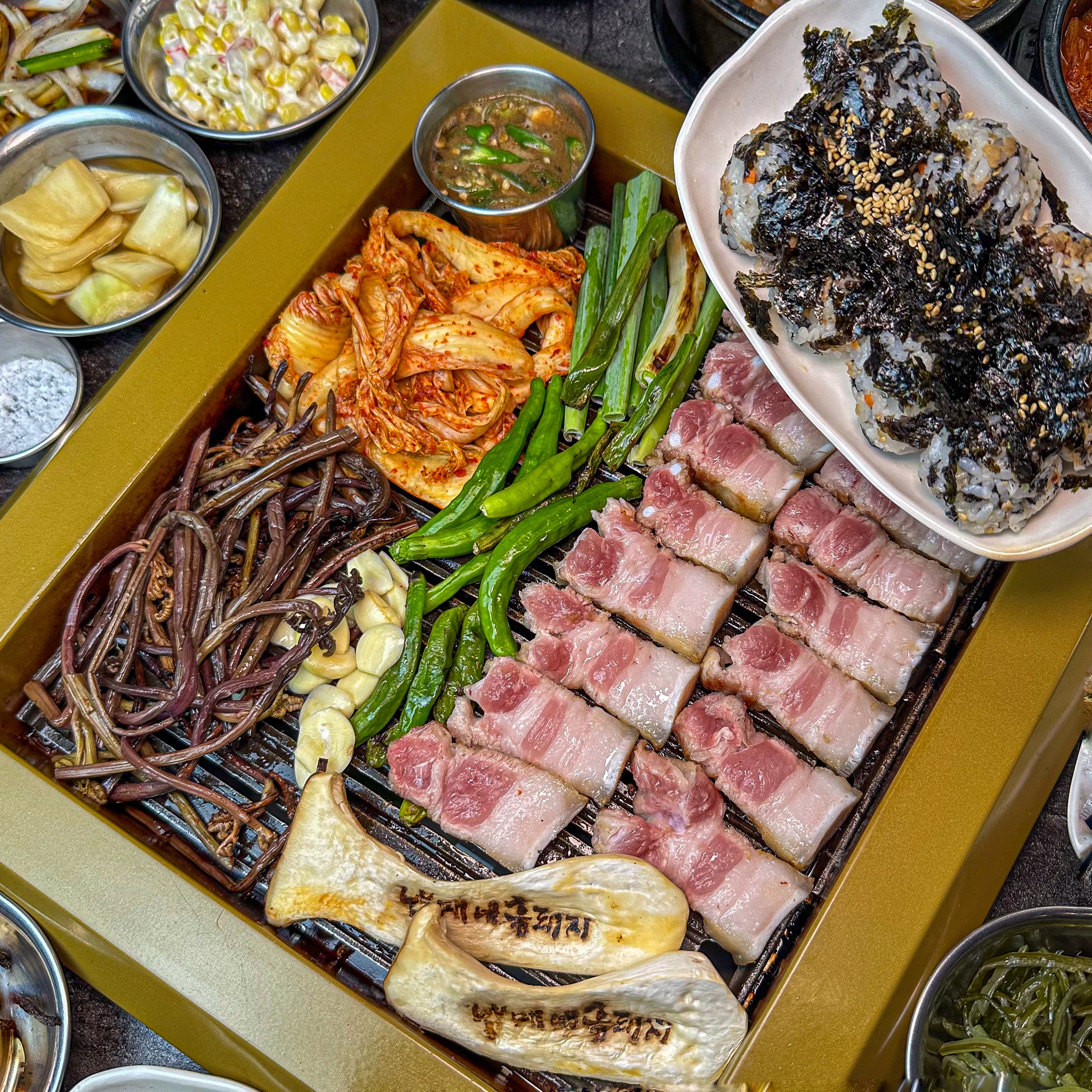 Nammane Heukdwaeji Seogwipo thick-cut black pork grilling near Olle Market