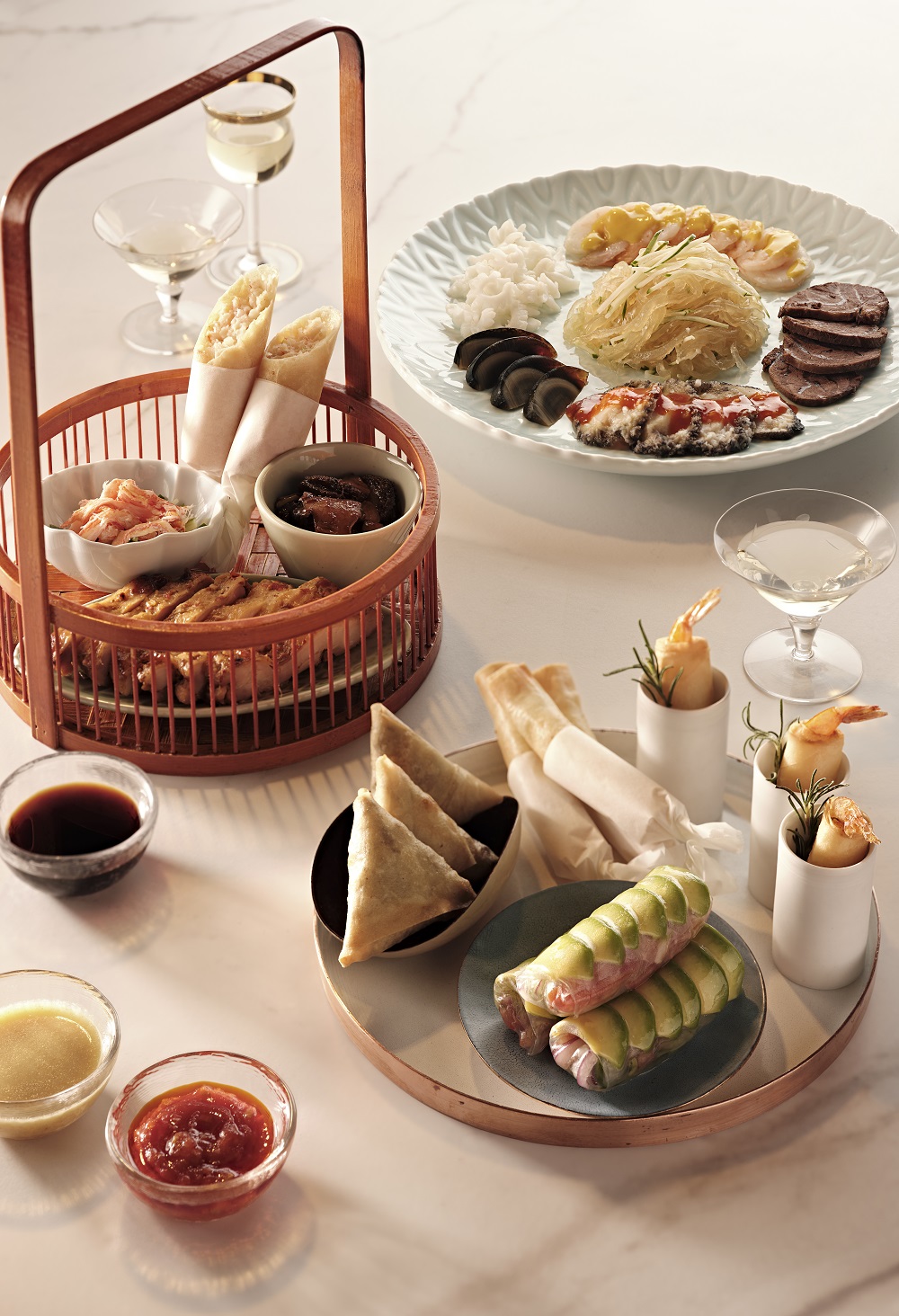 Modern Nulang Central City chic Chinese dining room