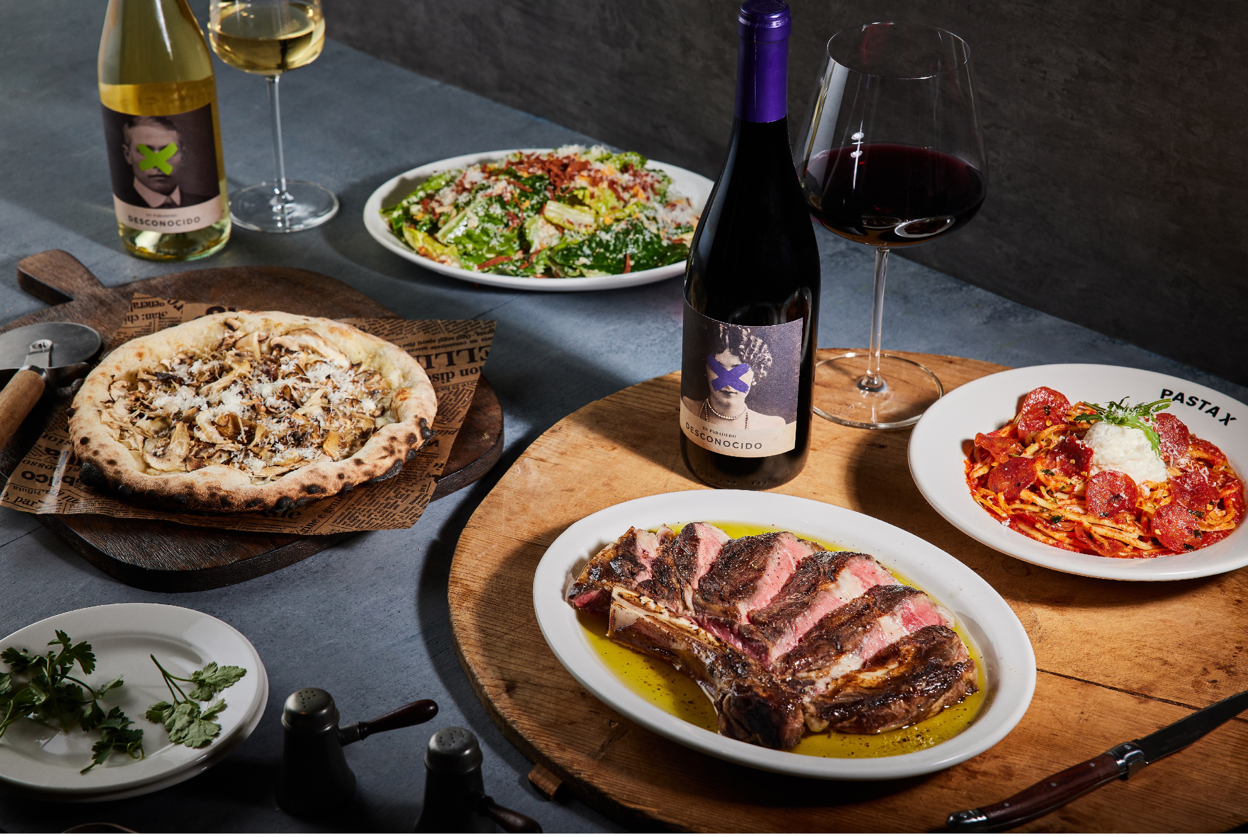 PASTA X Hannam DIY pasta and wine dispenser wall