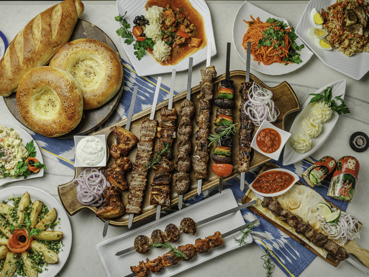 Restaurant Fortune Uzbek and Russian spread near Dongdaemun