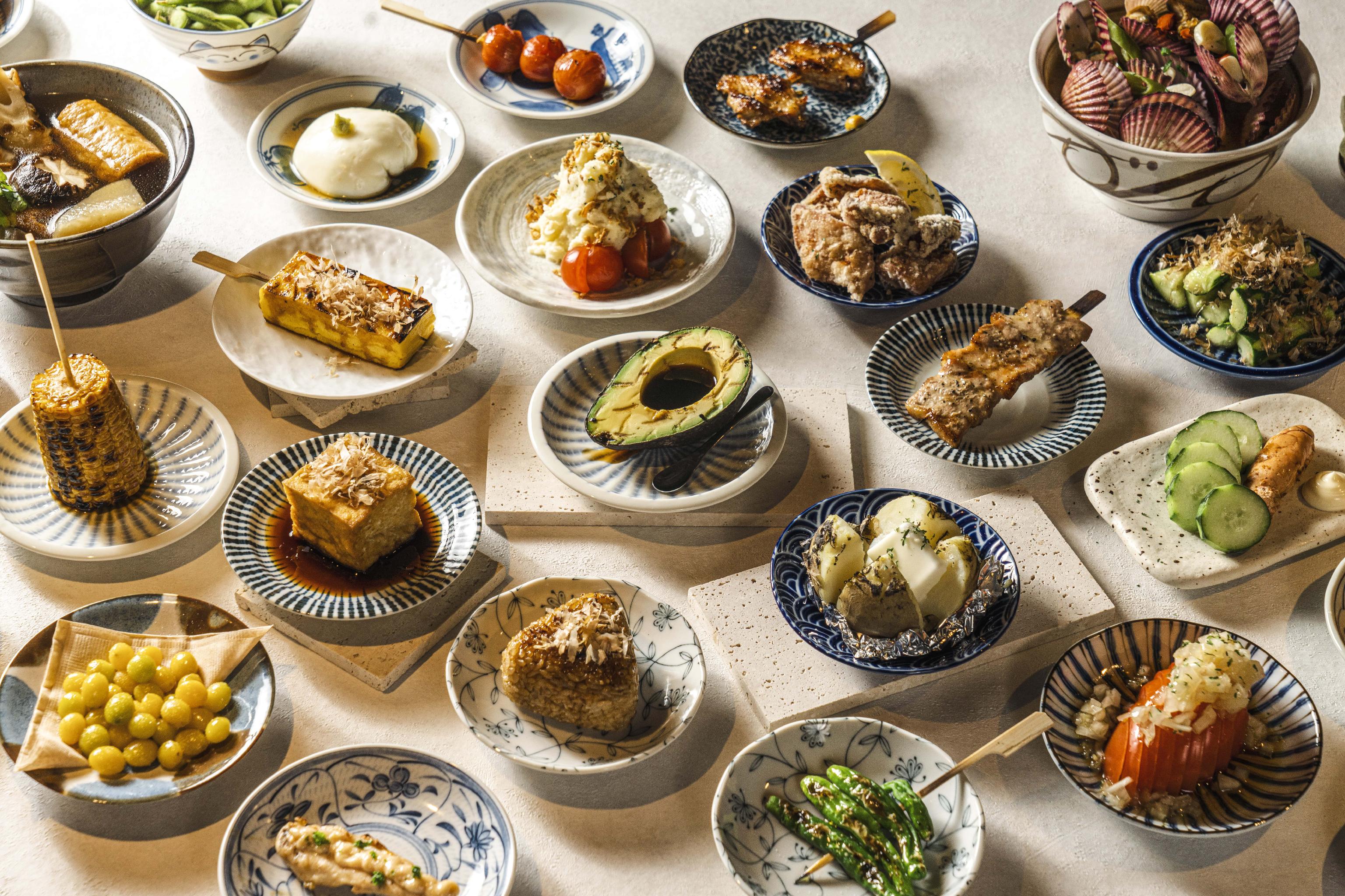 Yakitori Suda charcoal-grilled skewers at the counter