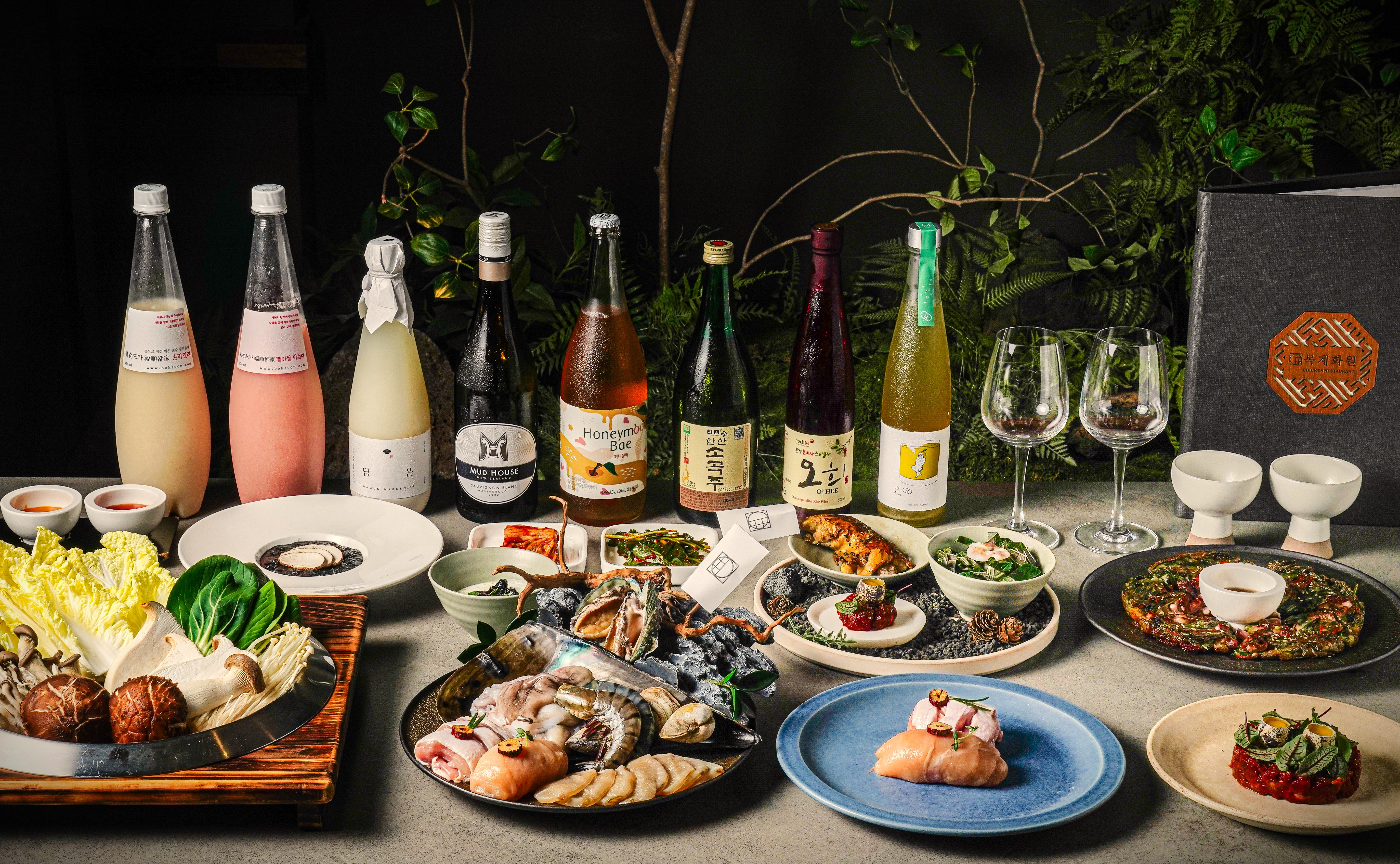 木溪花園涮涮鍋套餐及炭烤雞肉