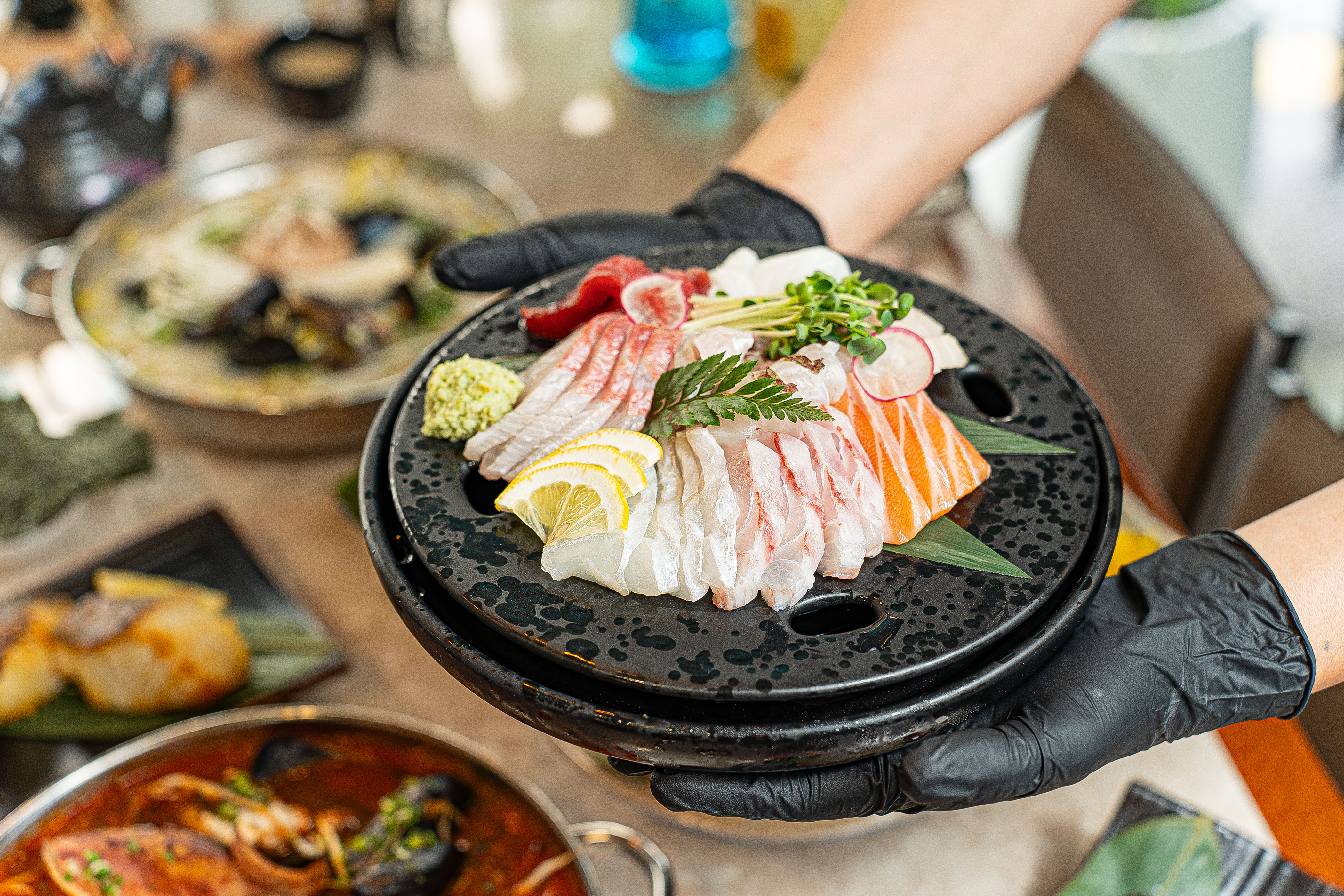 Hoesungdec aged sashimi, sushi, and tempura in Chungmuro