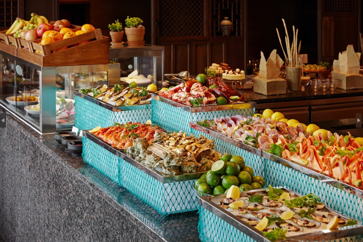 Park Hyatt Busan Dining Room open charcoal grill and sea view