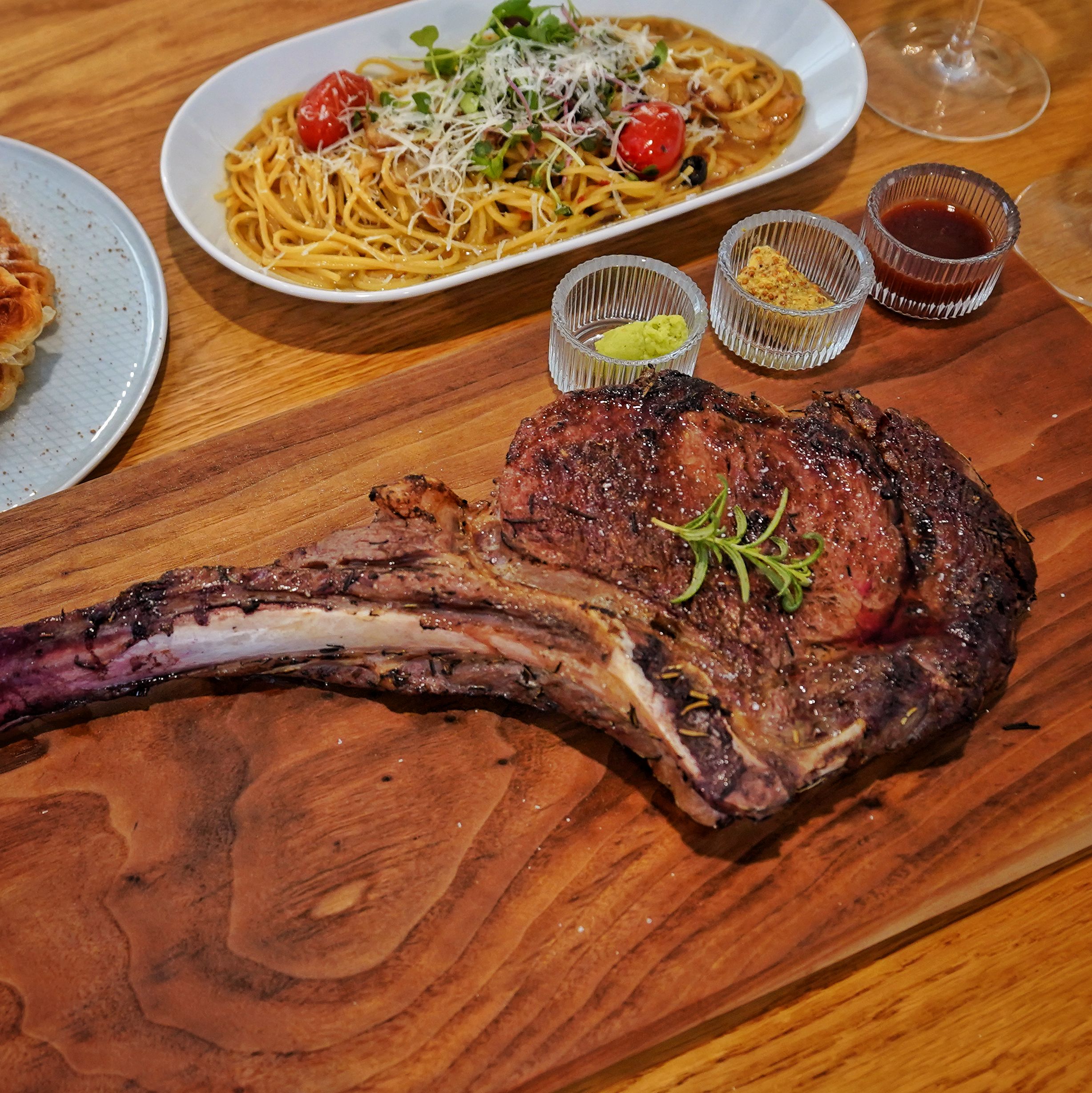 Hyoja-dong Steak Pub T-bone set with sides