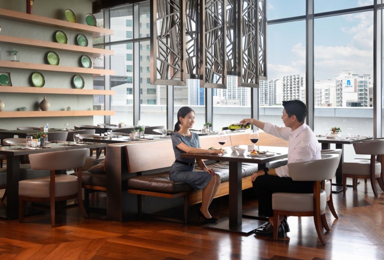 MoMo Cafe Courtyard Marriott Times Square international buffet station