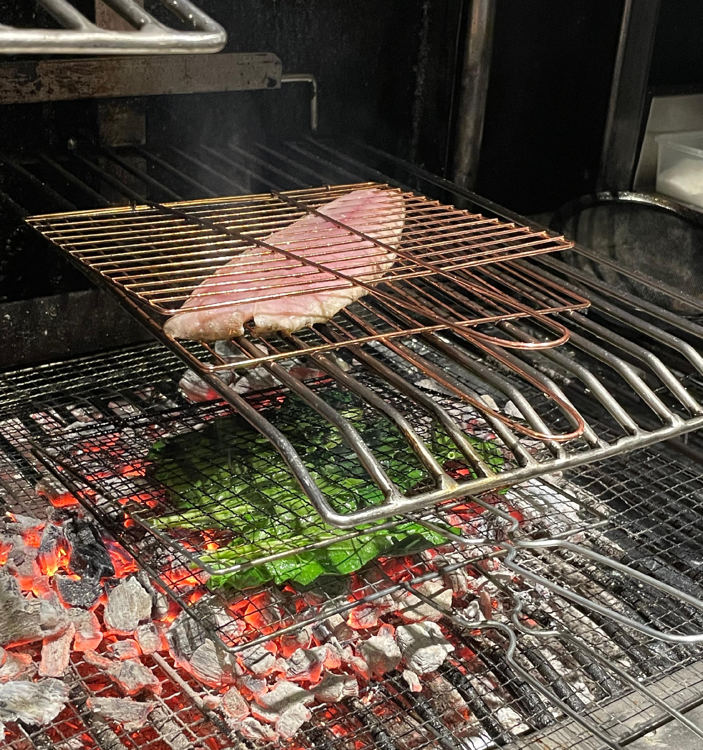 Fuego woodfire grill glow and wine