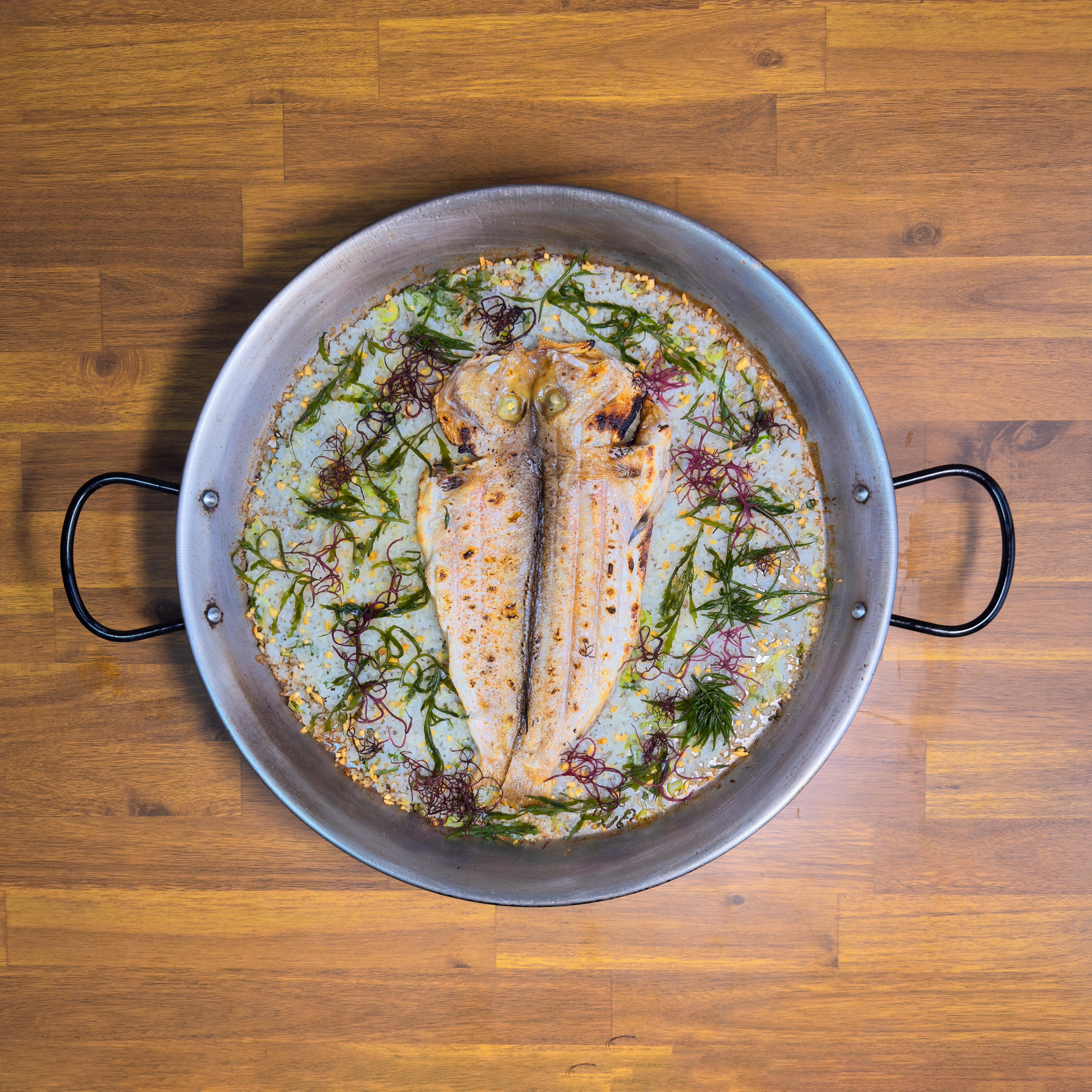 Oh Pan Fire Jeju open-fire paella and garden setting