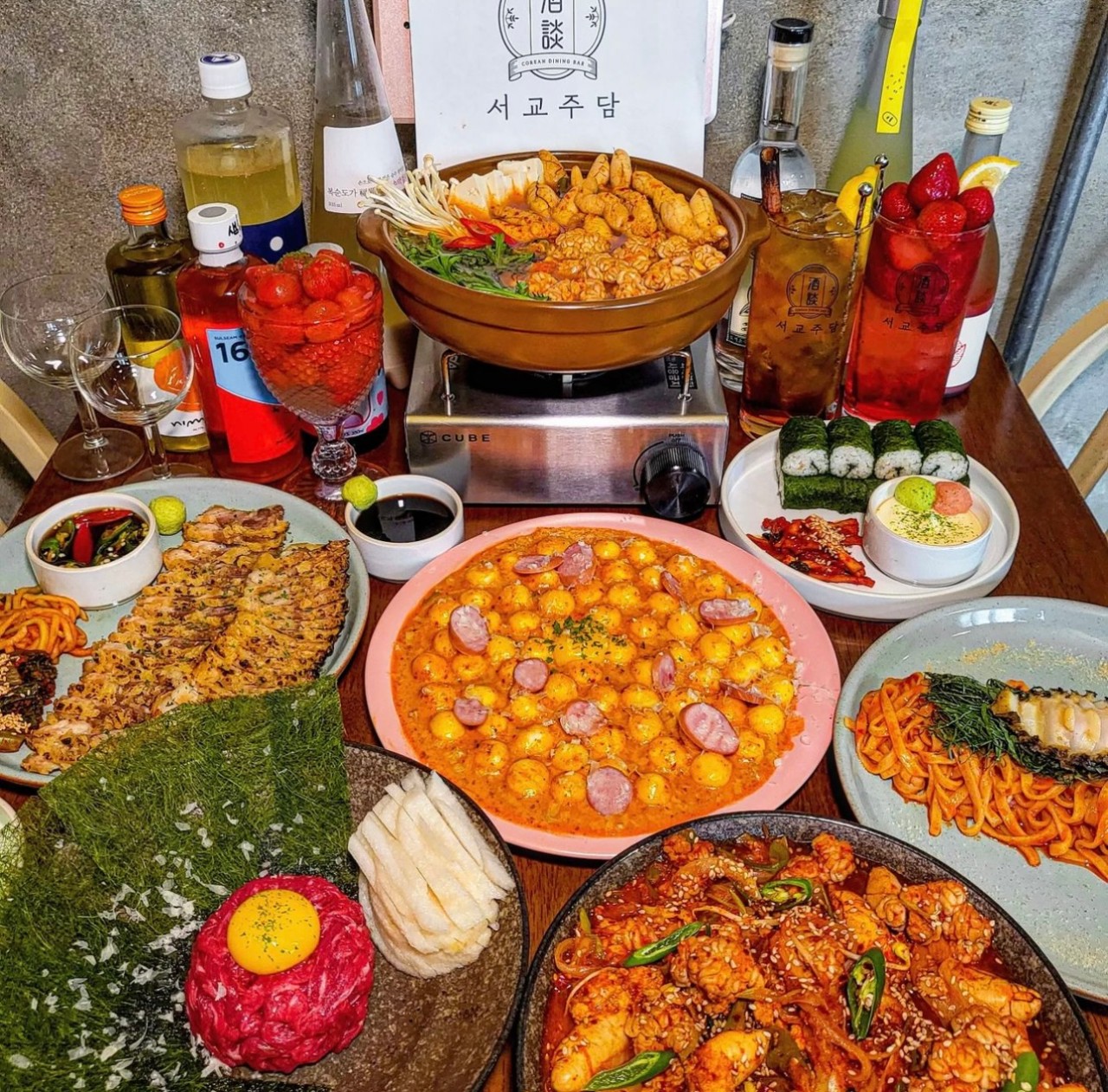 Seogyo Judam Sinchon Korean pub dishes and traditional liquors