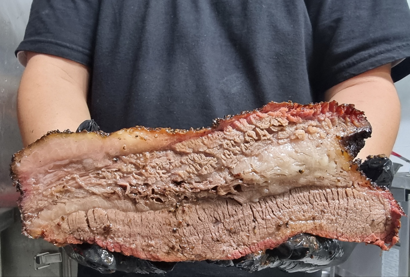 Texas-style smoked platter with brisket, ribs and sides at BBQ Shack Jeju