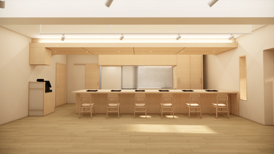 Sushi Hita intimate one person omakase counter