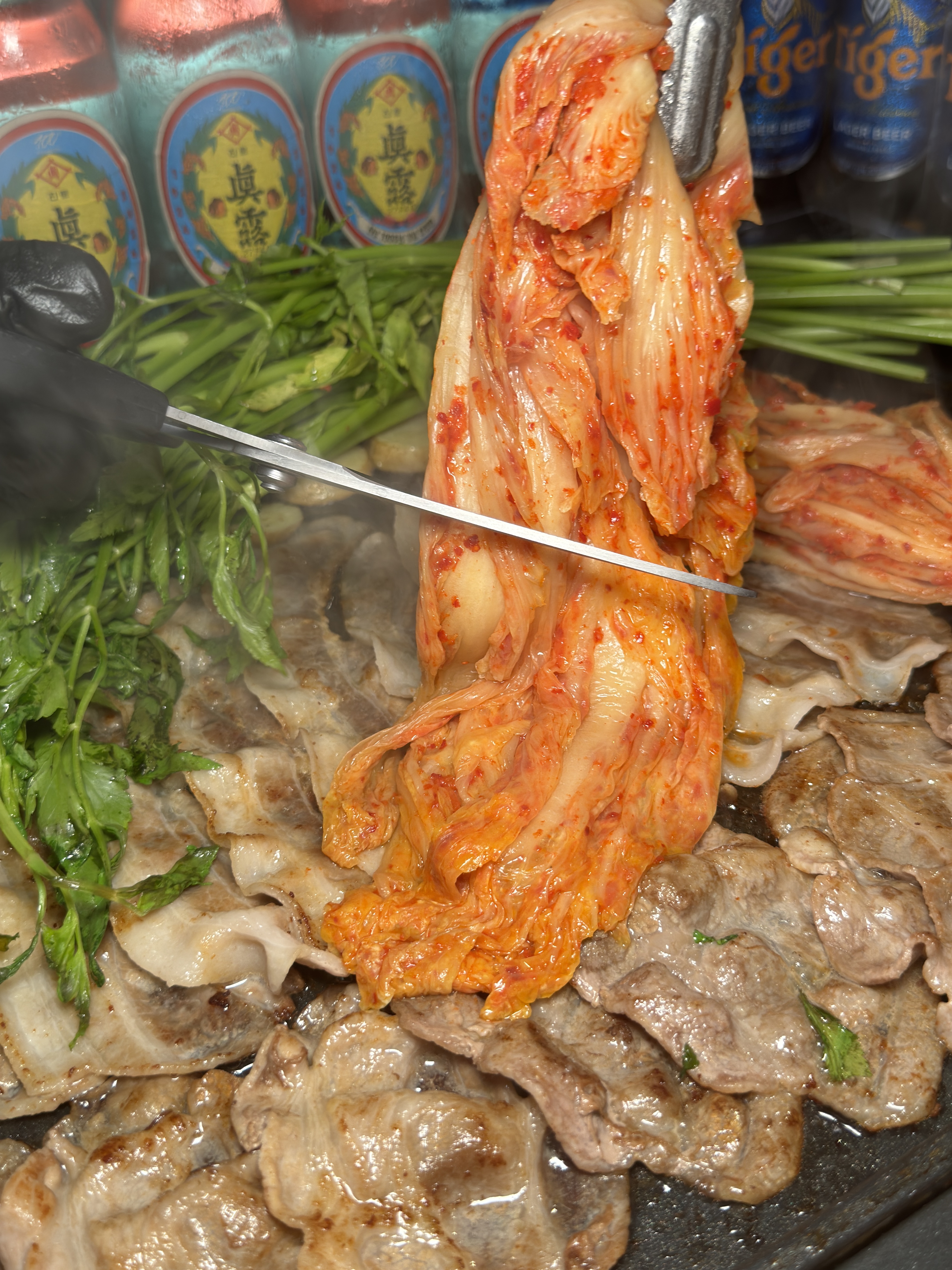 Donnam-a 無爐烤薄切豬五花搭配文來區高球酒