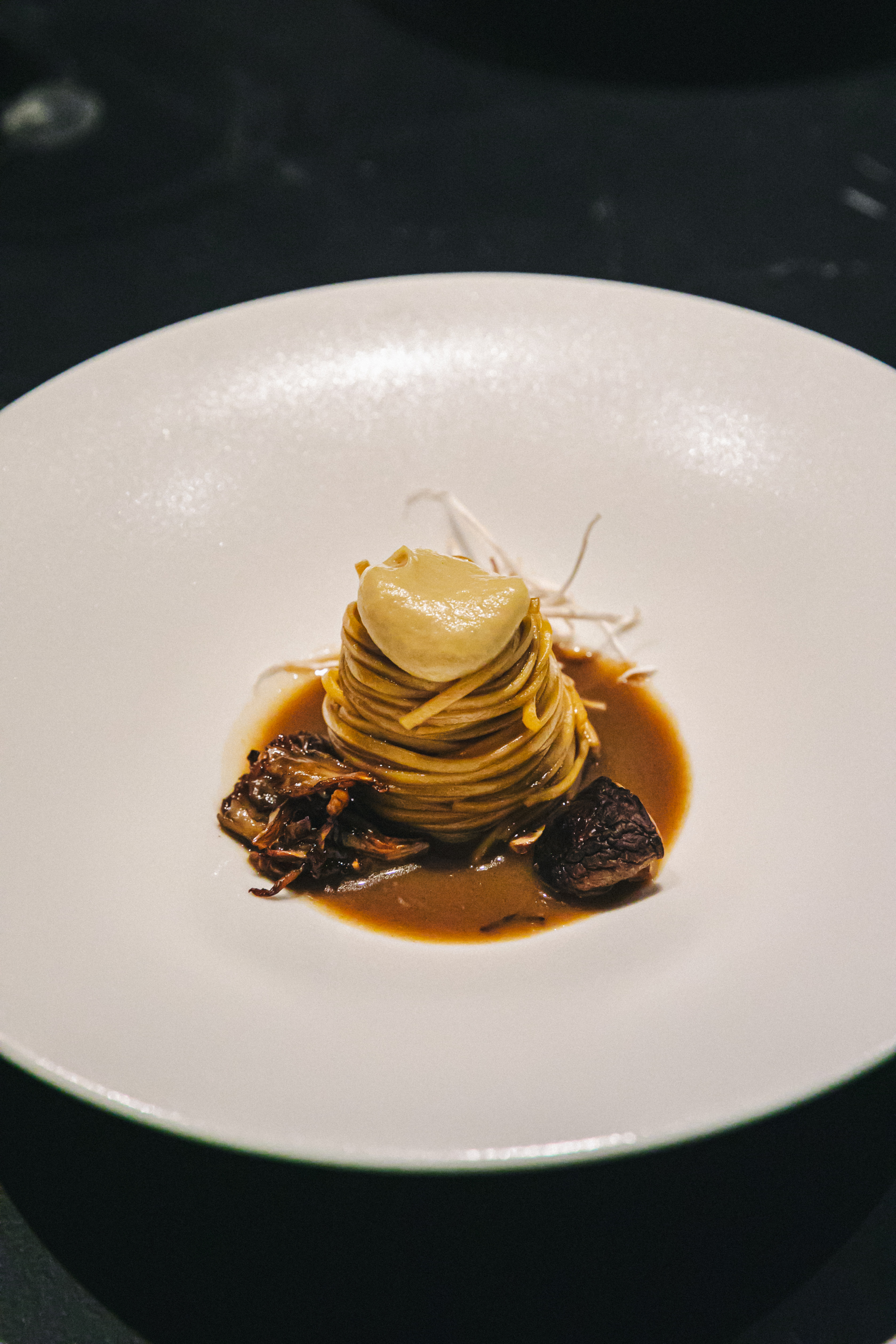 PERIGEE pasta and steak plating with wine pairing - Image 6