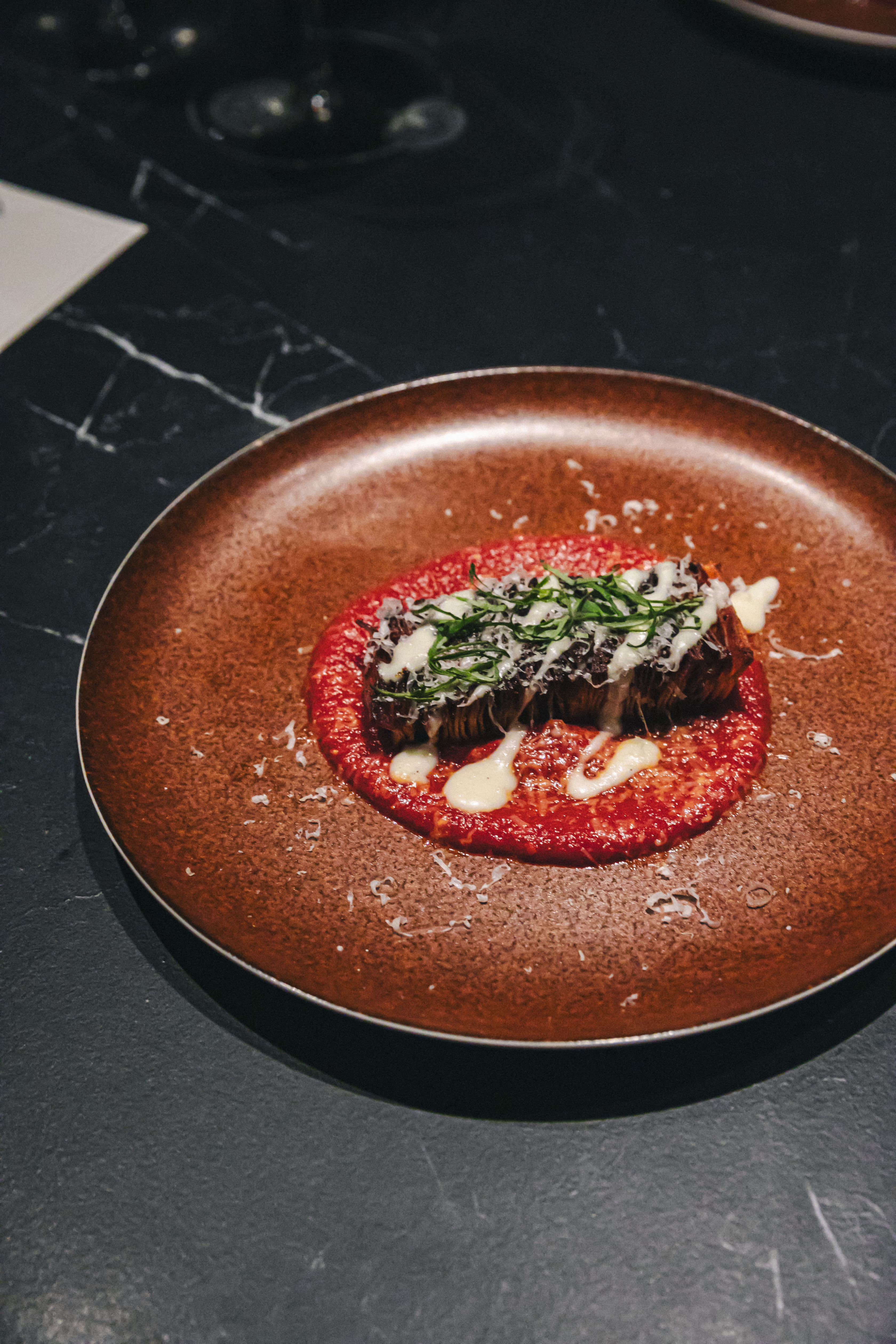PERIGEE pasta and steak plating with wine pairing - Image 5