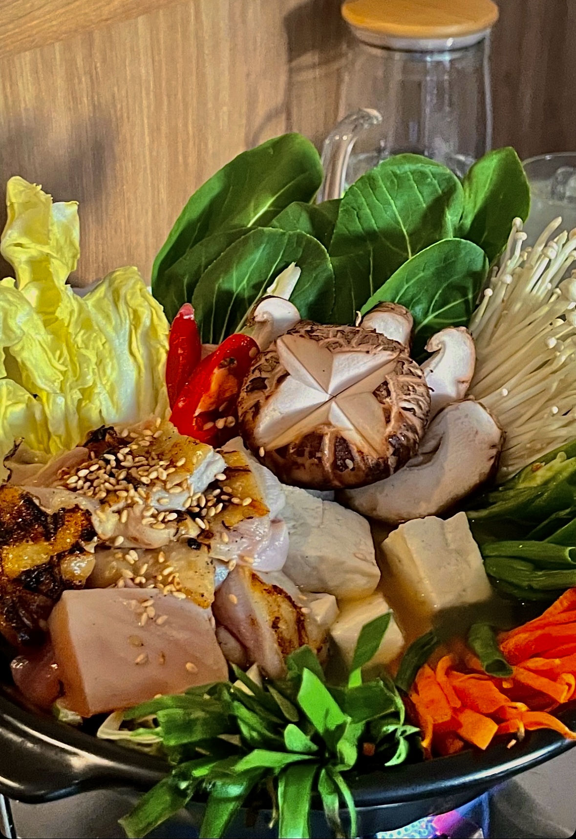 Kamtwo fusion izakaya Fukuoka chicken hotpot and charcoal chicken