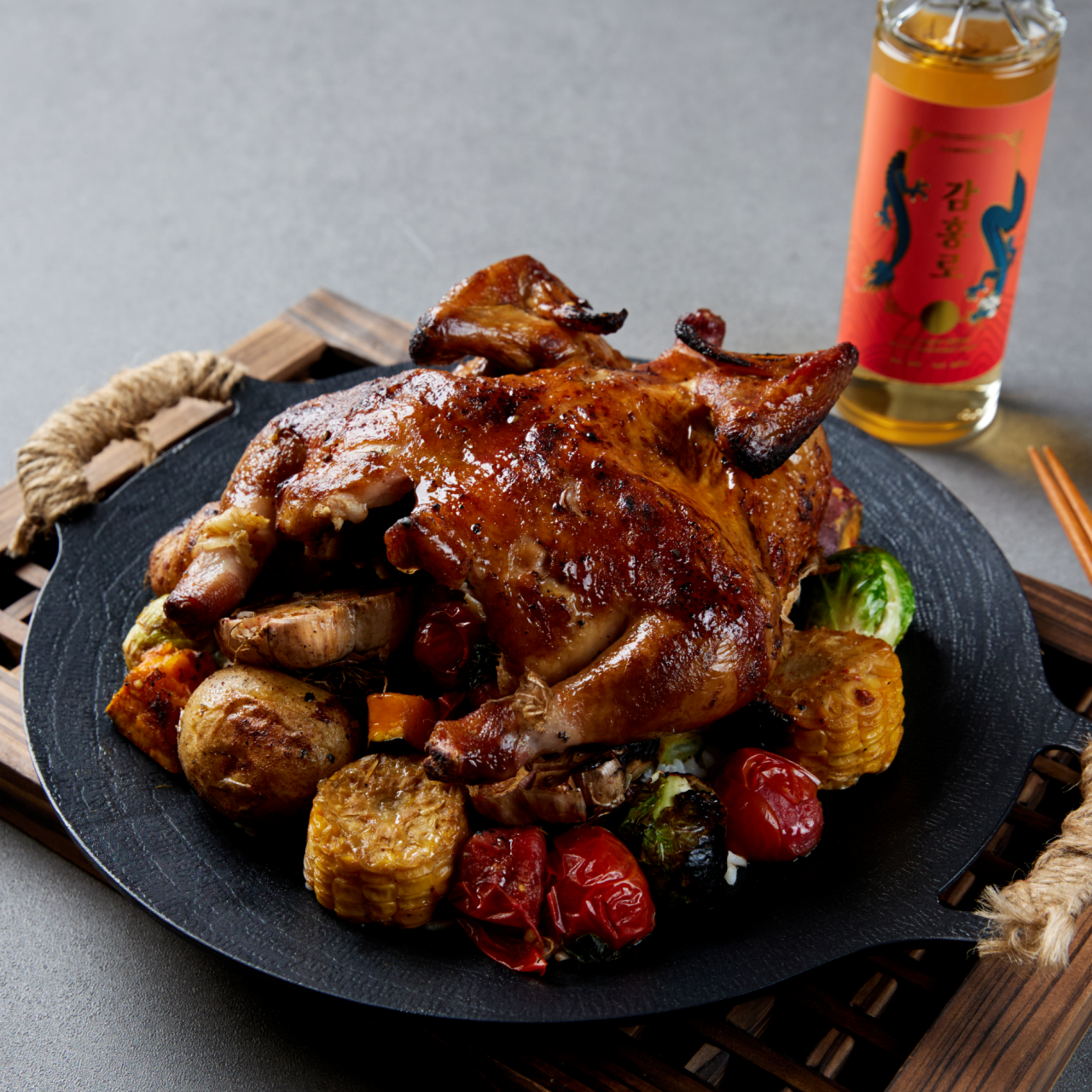 Gyetanmong: oak-wood roasted chicken and shareable plates