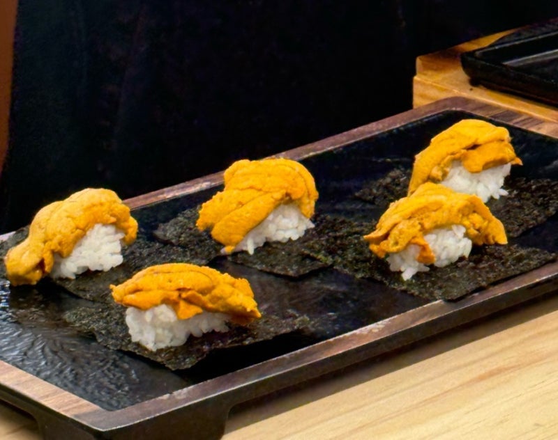 Value omakase counter at 542sushi Cheonho