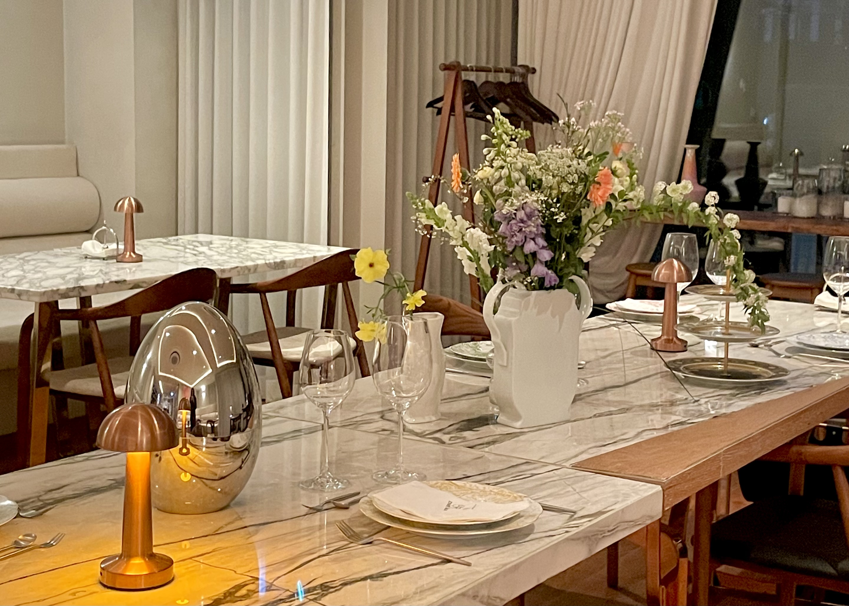 BON ESPACE Cheongdam modern Asian brasserie interior and brunch plating