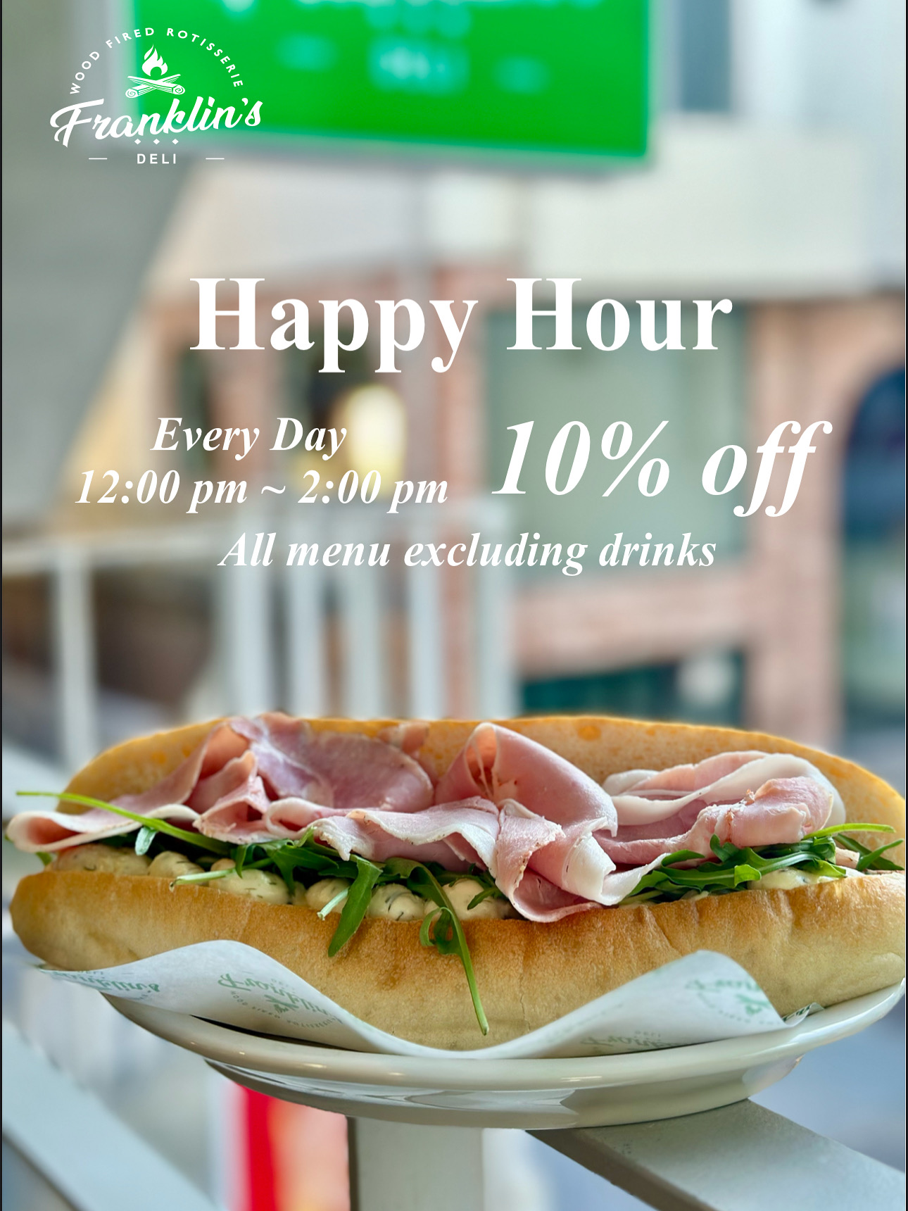 Franklins Deli 延南の薪焼きローストビーフ、バーガー、グラタン