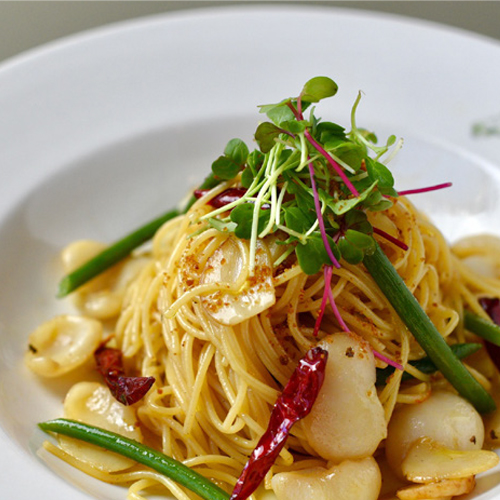 Scallop pasta (capesante)
