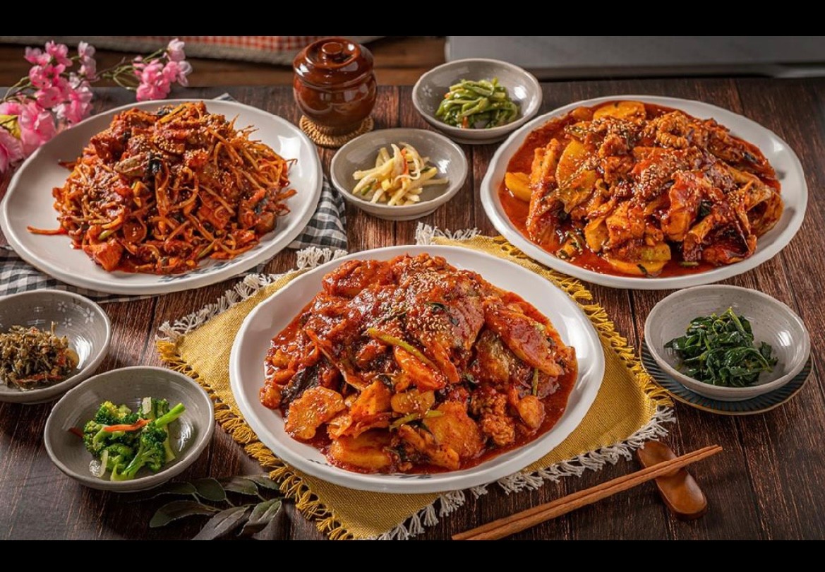 束草 Hangjjim 紅燒魚拼盤