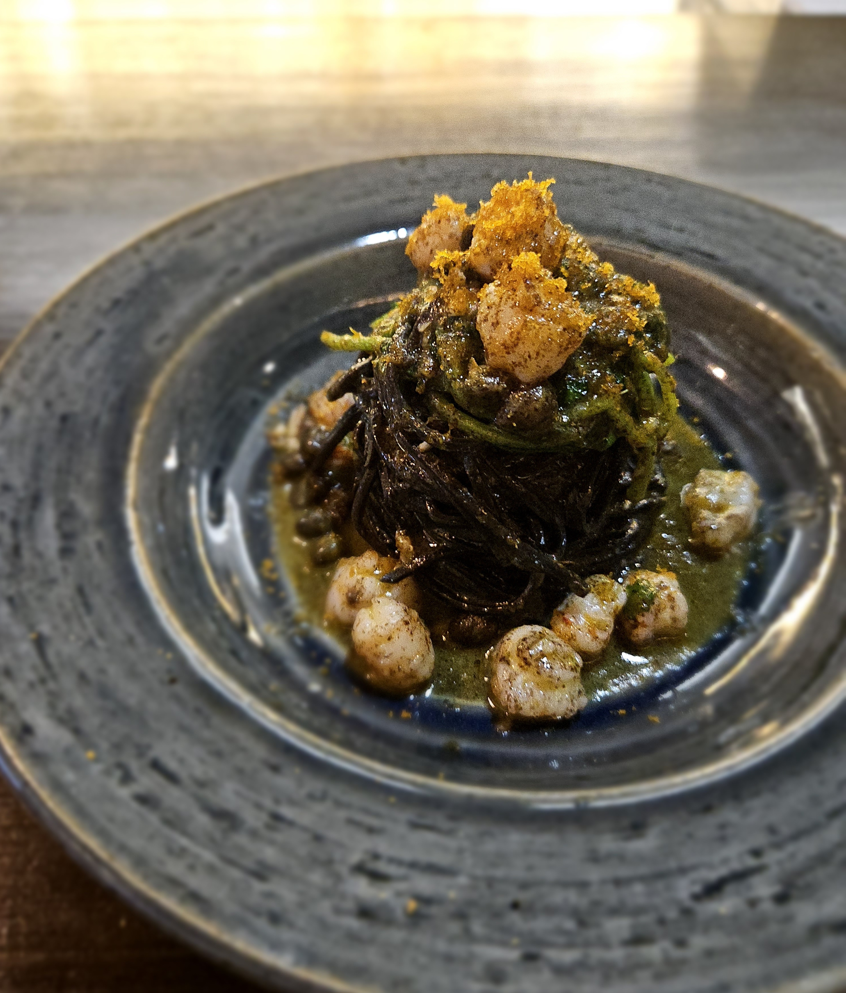 Course-style pasta and wine at Pavino Pastabar in Jeju City