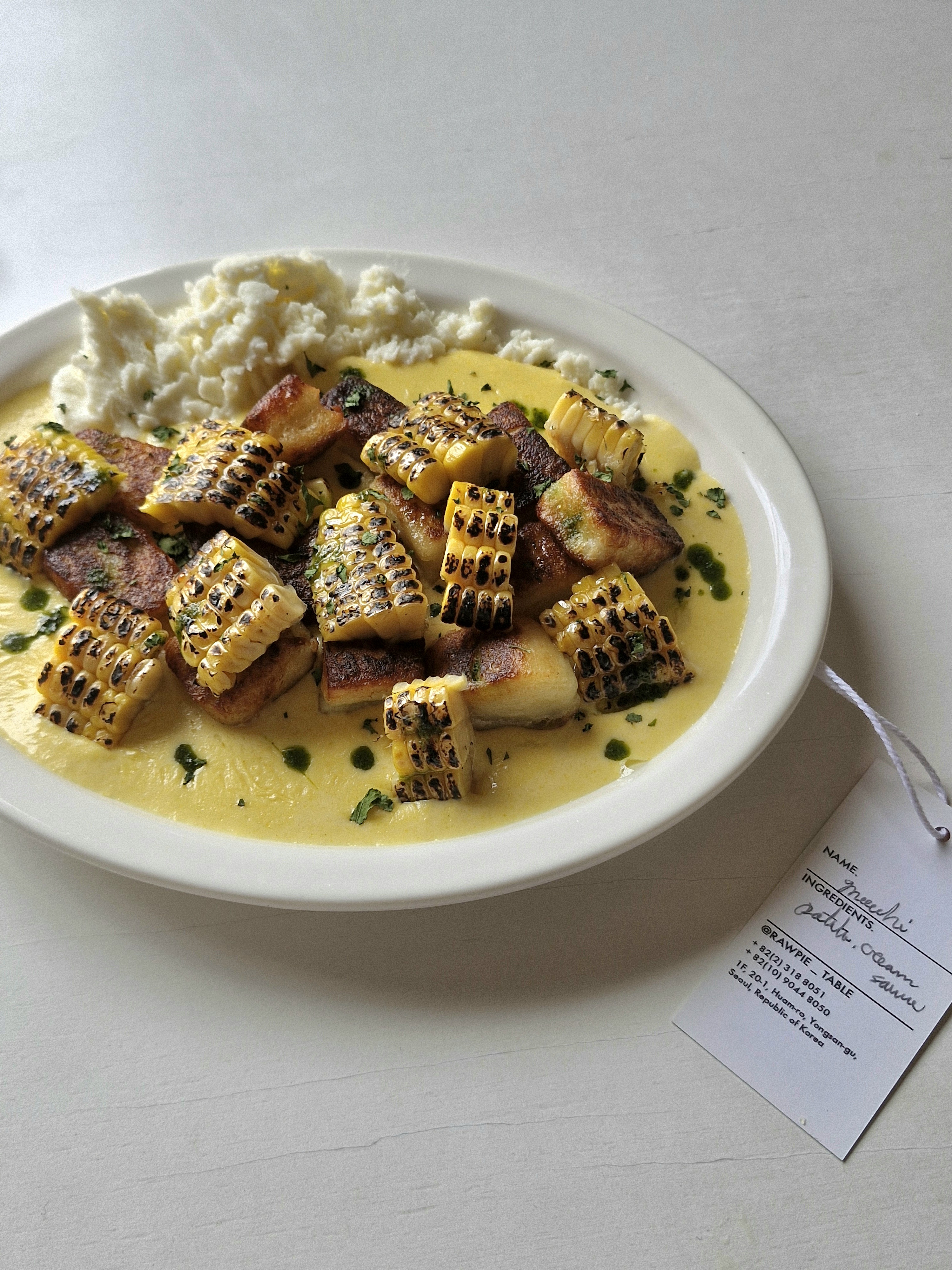 RAWPIE TABLE花蔓洞手工意式麵疙瘩季節性套餐