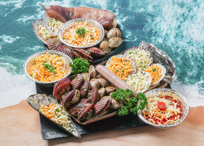 Hawaii Shellfish Yeongdeungpoの焼き貝と蒸し貝