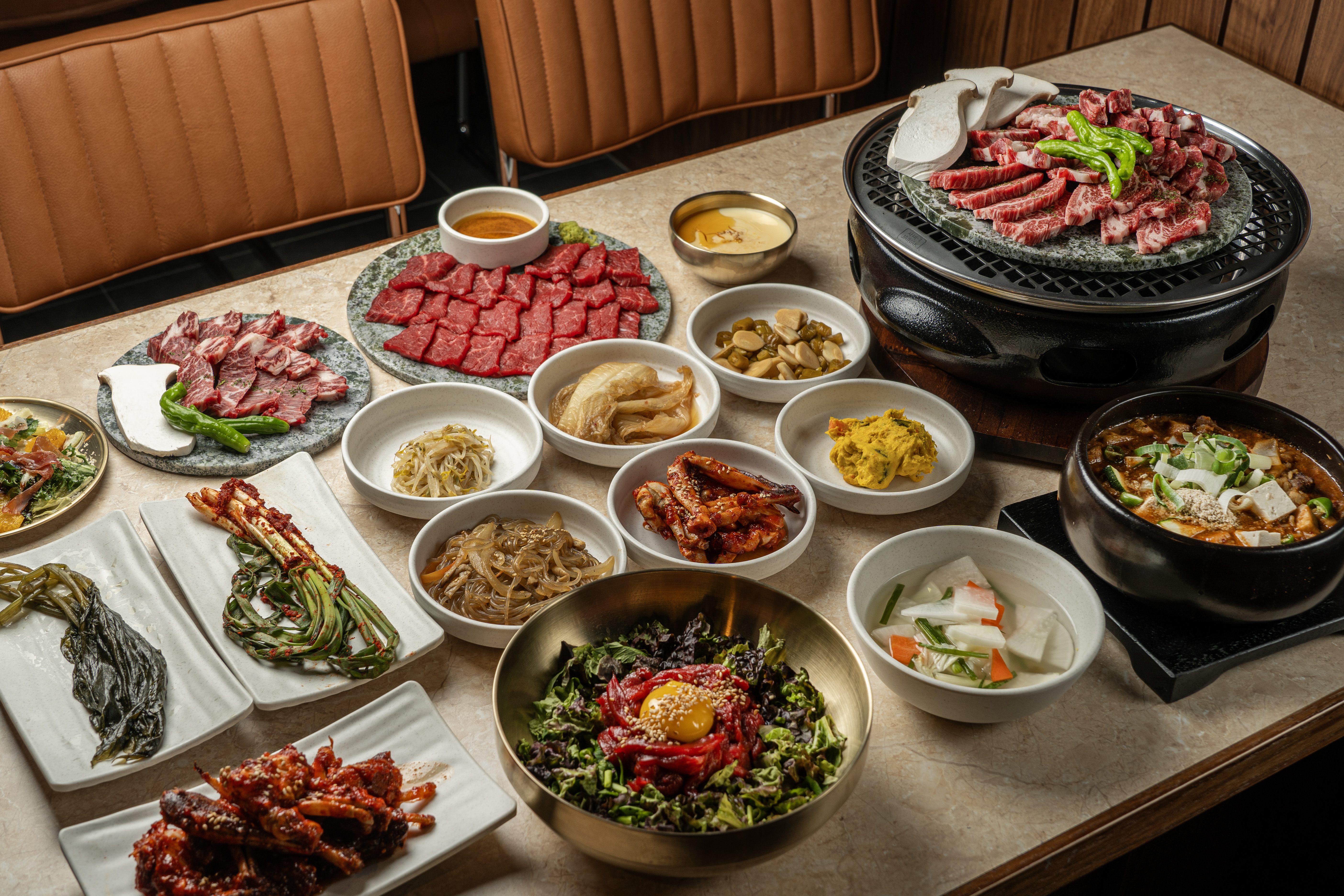 Mokbeol 橡木炭烤韓牛與葡萄酒