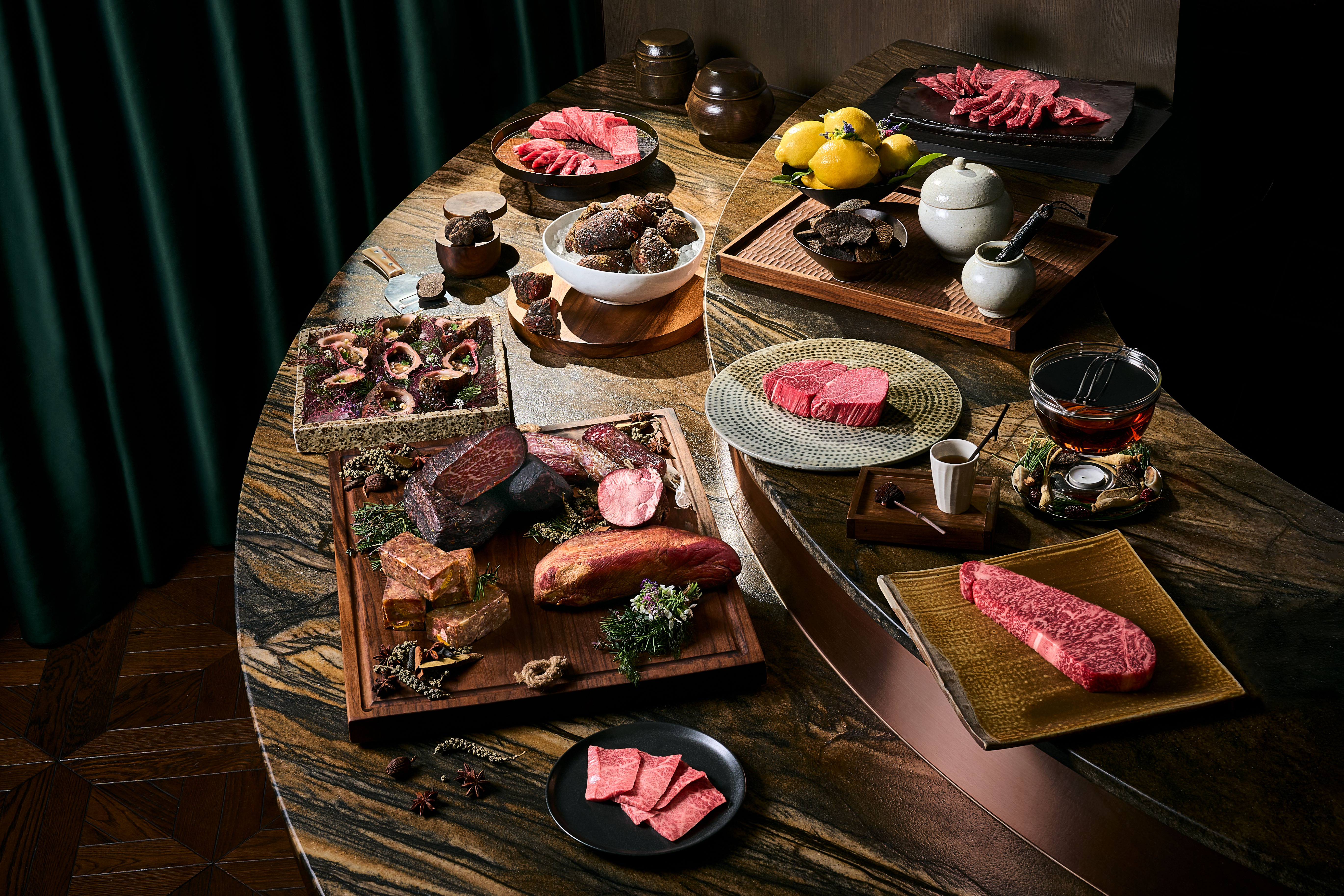 Born and Bred Seoul Hanwoo omakase counter