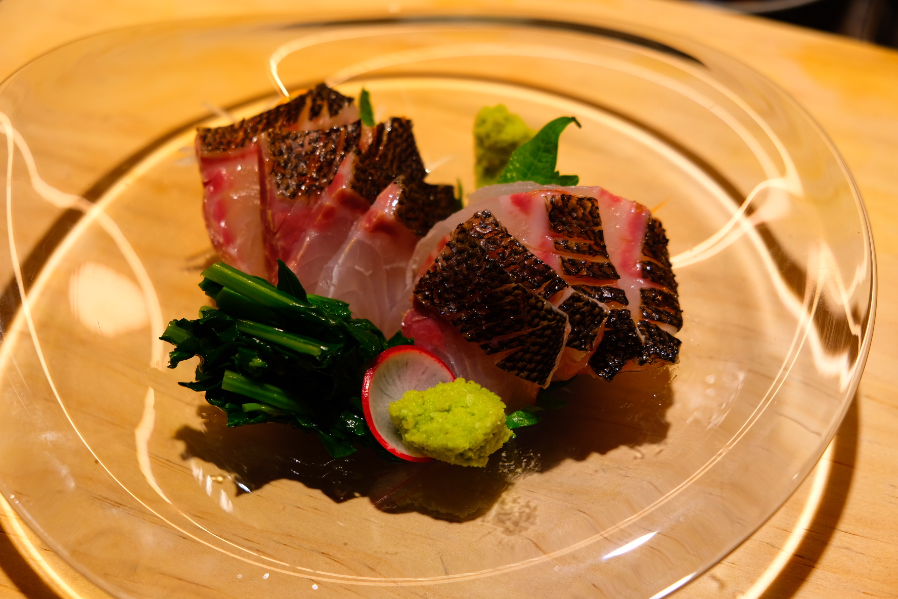 Kisyun Sinsa cozy izakaya counter with seasonal plates and sake