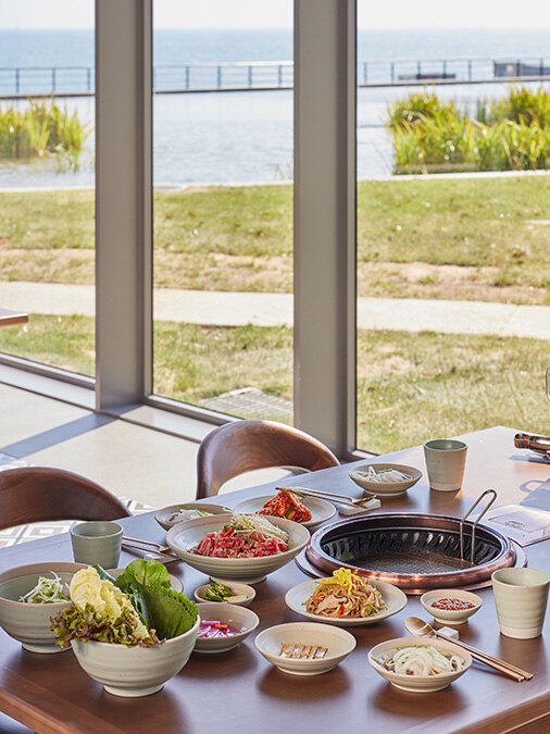 ビラージュ ド アナンティ ジョンウォルの穏やかな韓国料理とリゾートの雰囲気