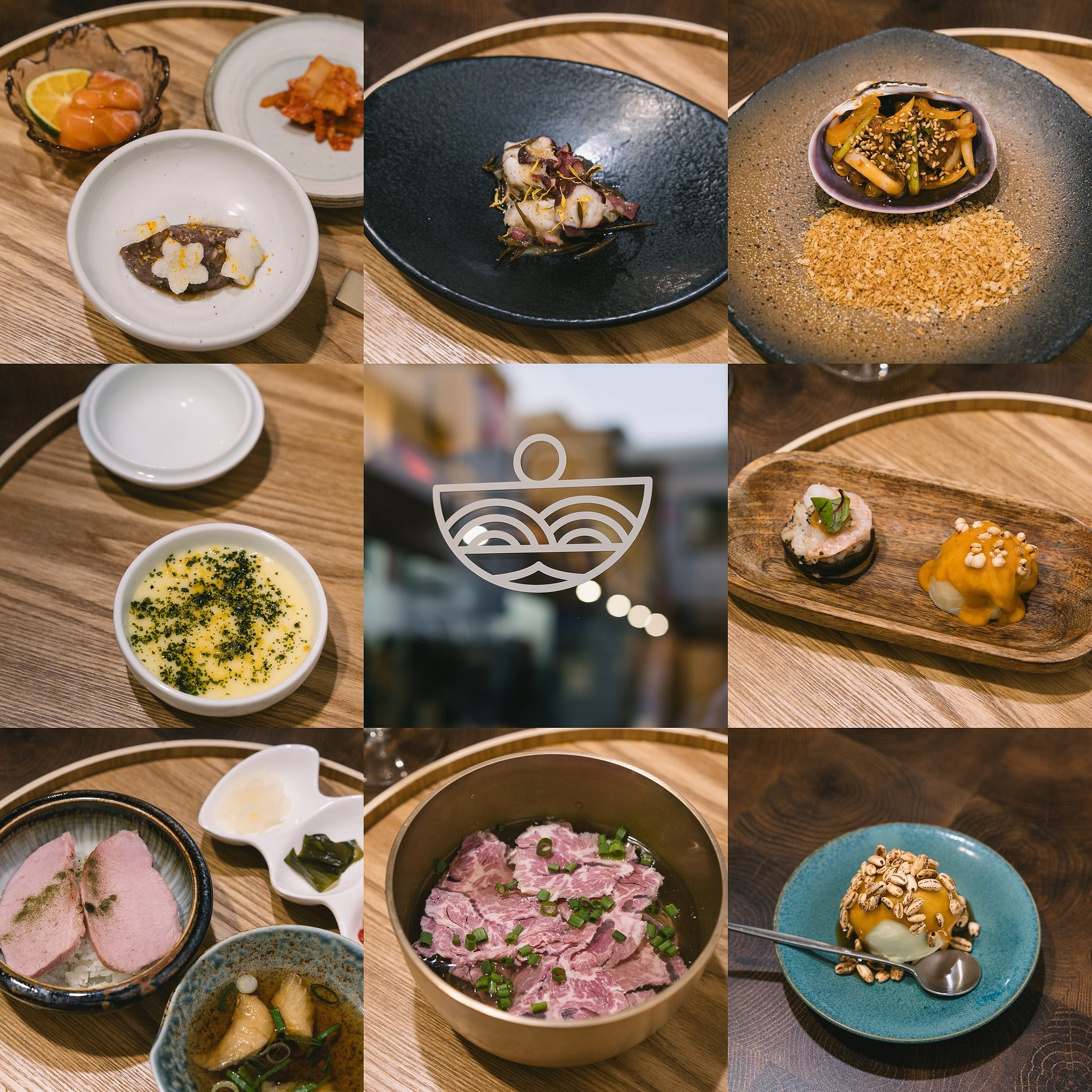 Hanbonsae beef bone soup and seasonal banchan in a cozy room