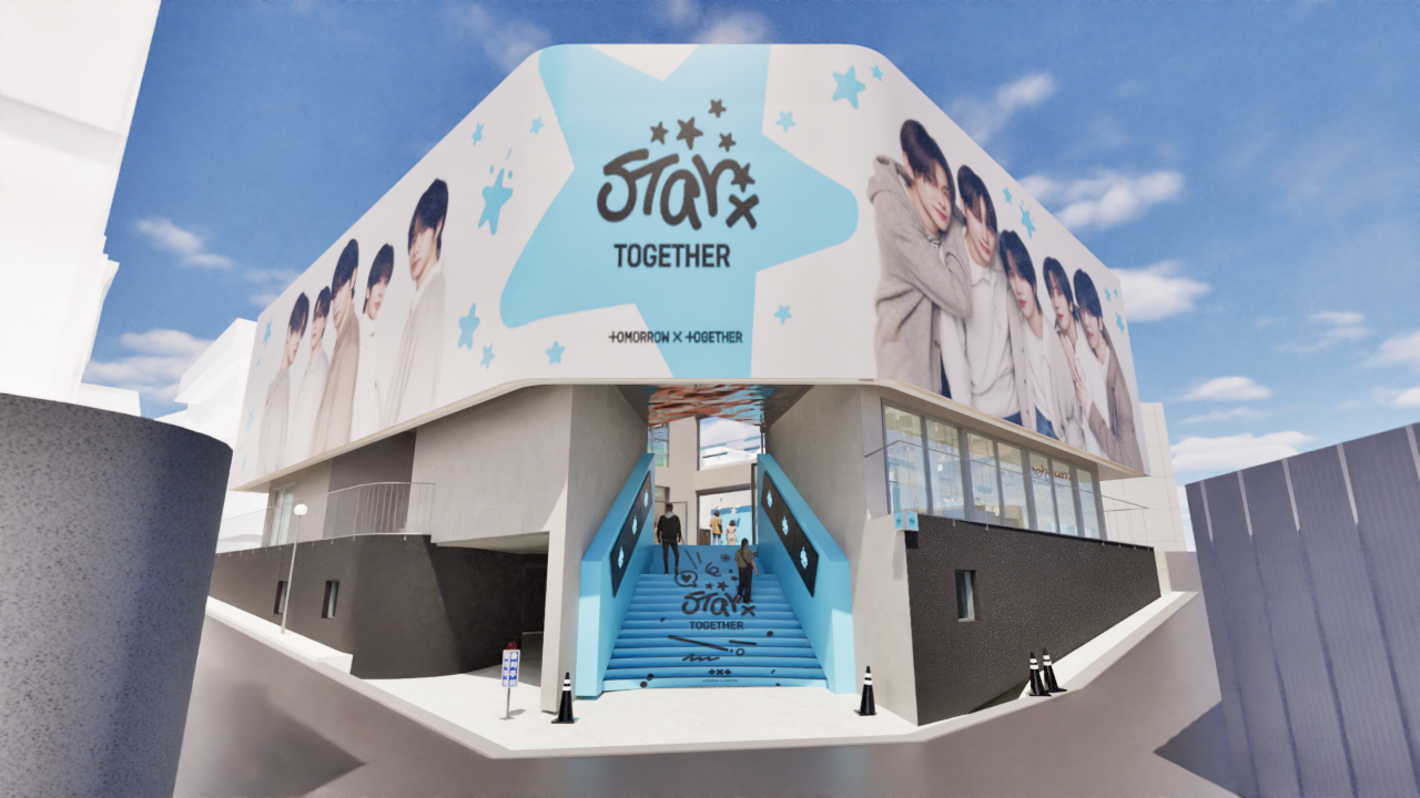 梨泰院のSTAR X TOGETHERポップアップ入口