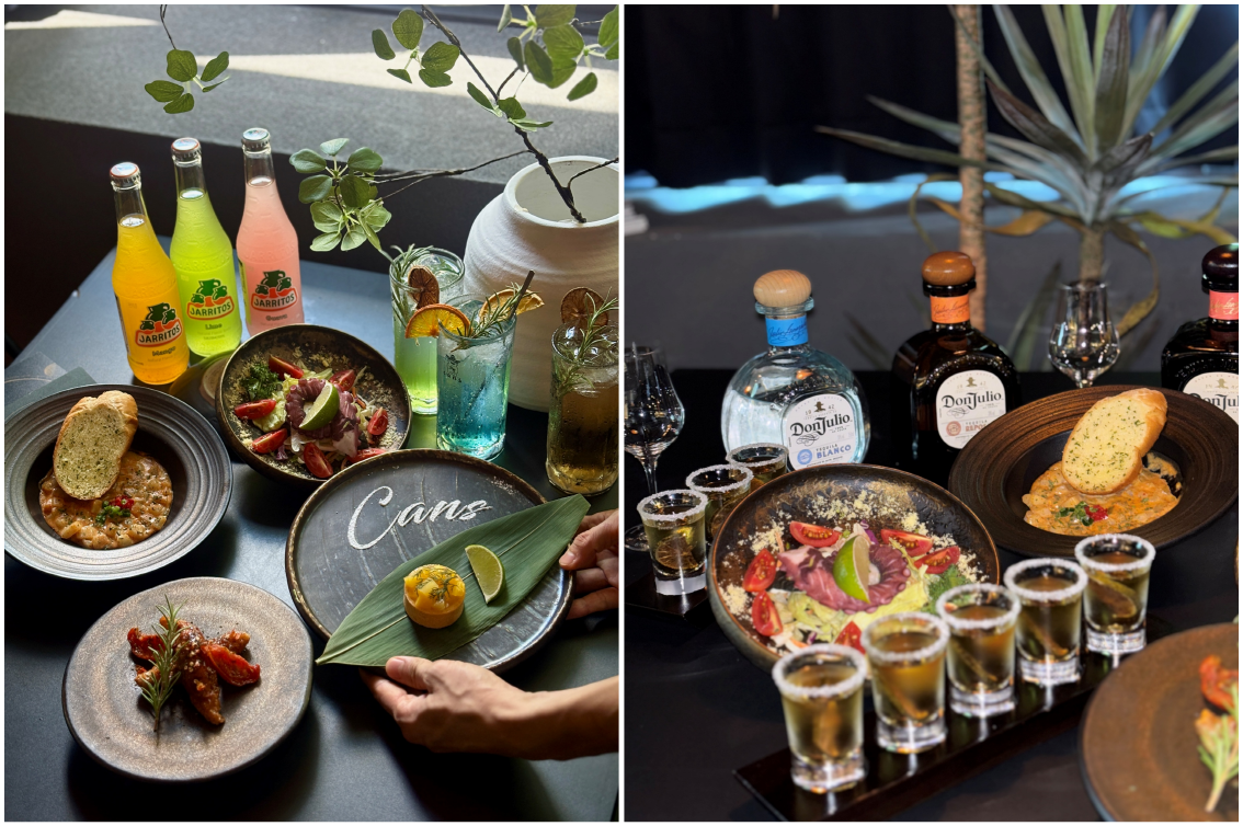 Cans Yeonnam chef's dinner course in moody dining room